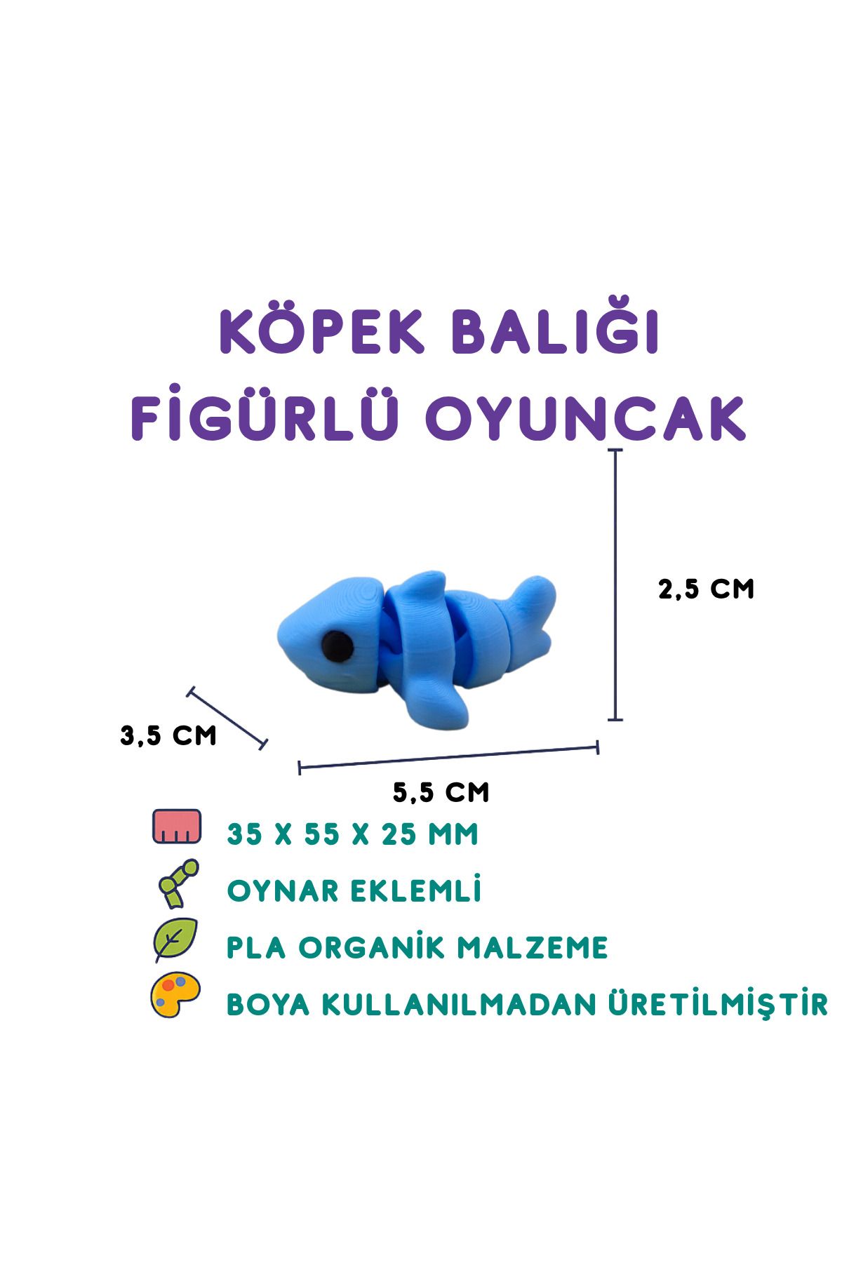Totilina Köpek Balığı Figür - 3D Deniz Canavarı Oyuncak