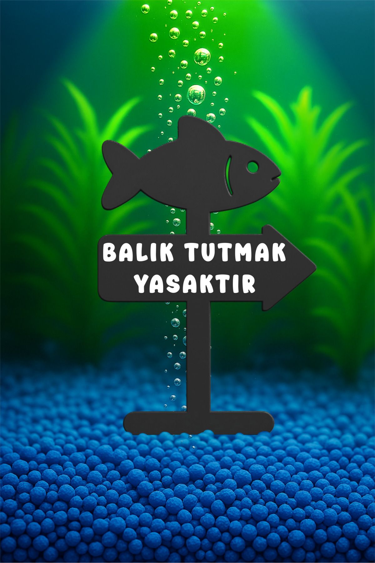 MDİZMİR Akvaryum Dekoru ( Siyah ) Fanus Dekoru Küçük Akvaryum Mini Akvaryum Dekoru