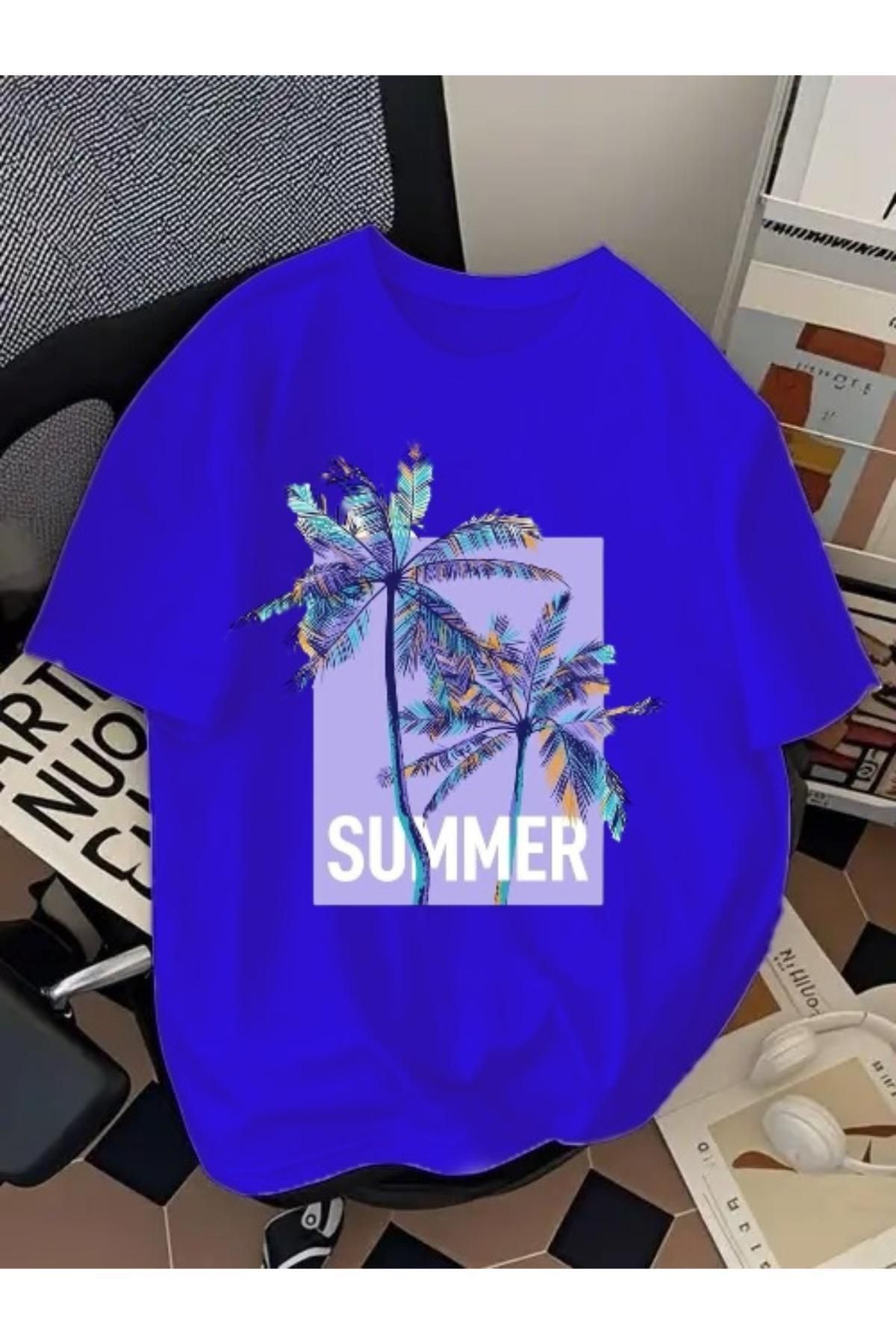 EQİ Summer Baskılı Oversize T-Shirt
