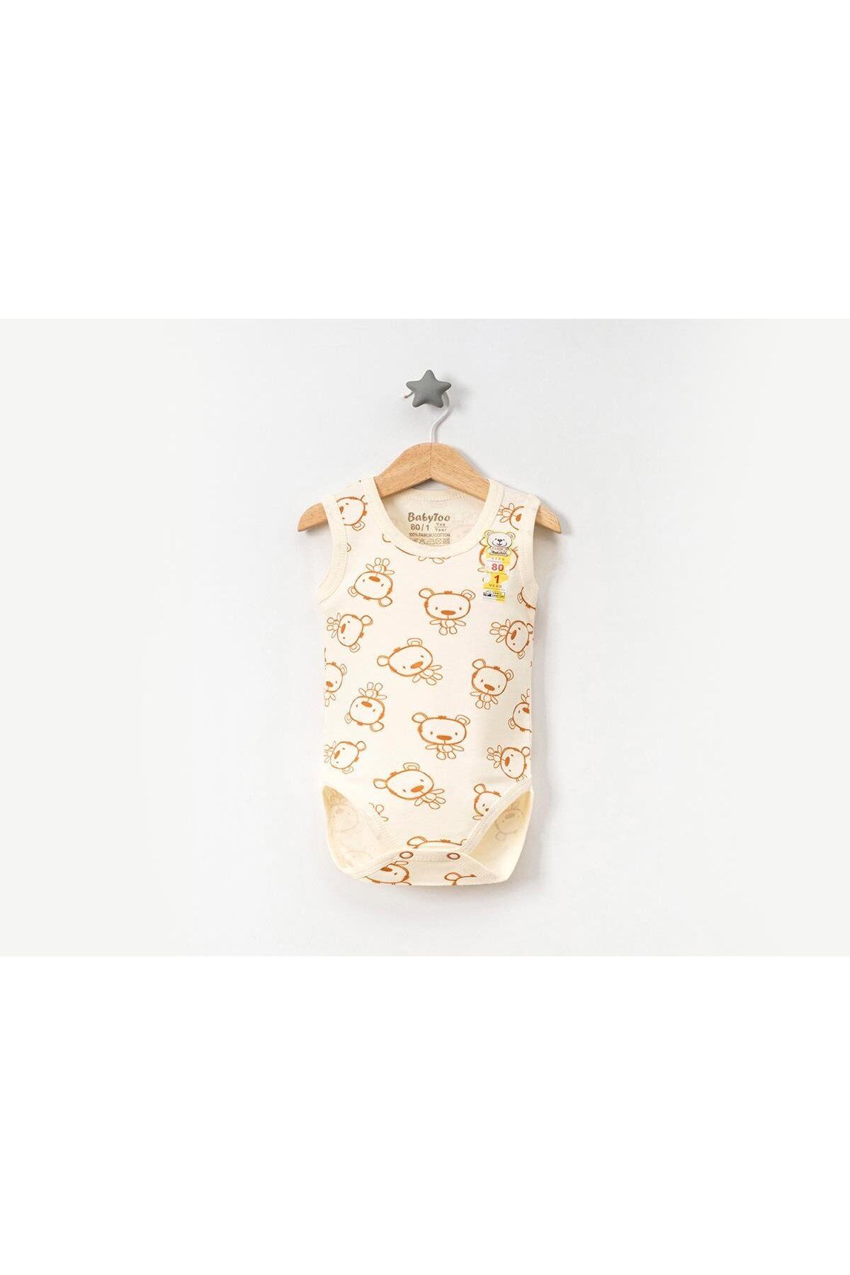 Babytoo AYICIK DESENLİ ÇITÇITLI BODY 1-9 M