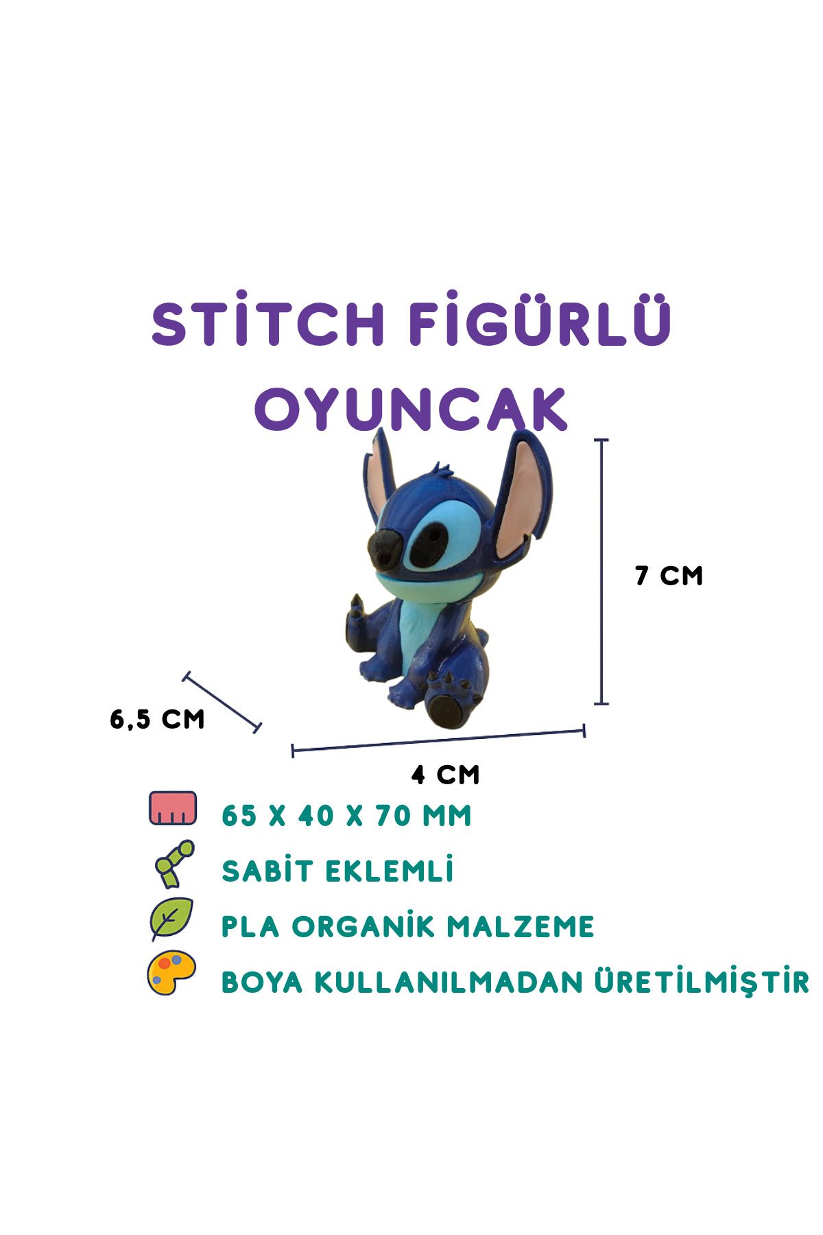 Totilina Stitch Figür - 3D Karakter ve Film Temalı Oyuncak