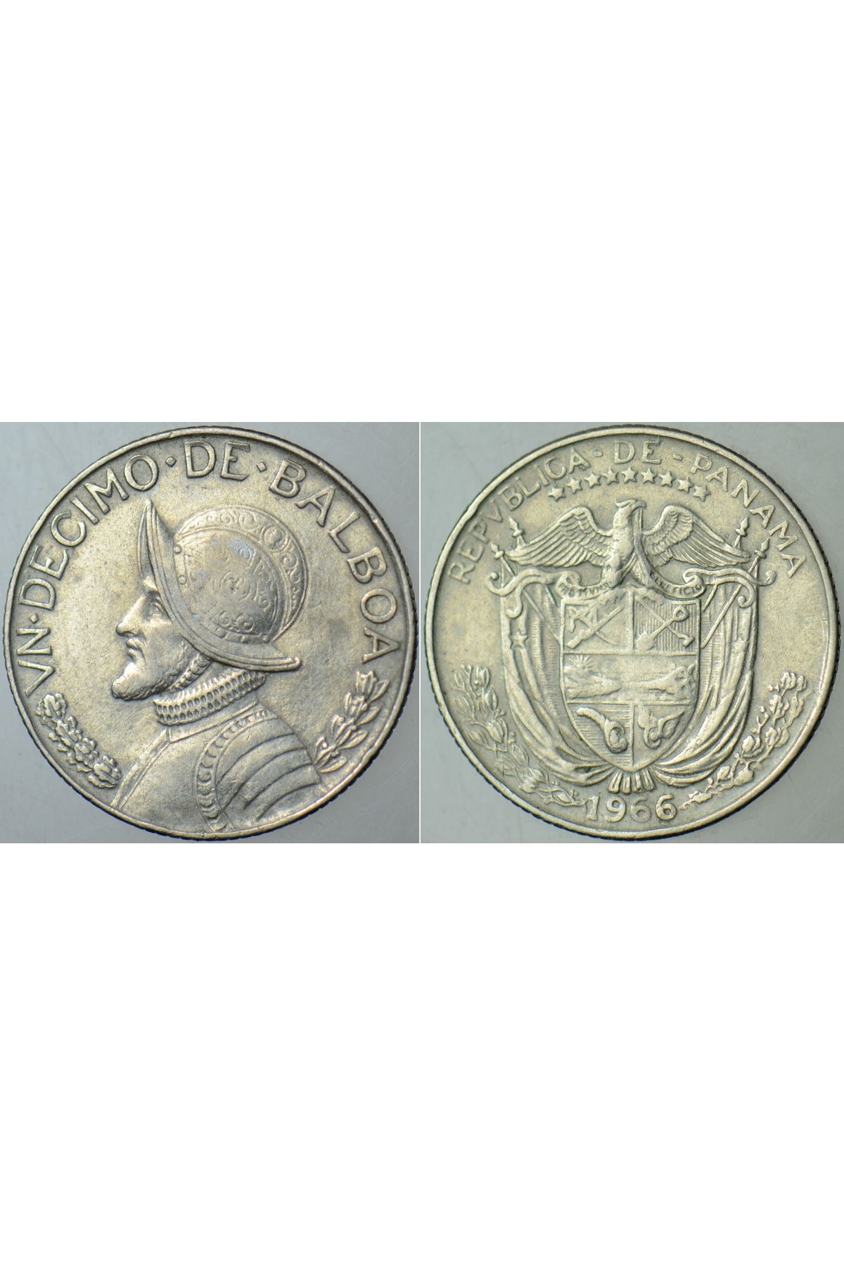 Banknoting PANAMA 10 CENTESIMO 1966 ESKİ TARİHLİ AZ ÇIKAR.