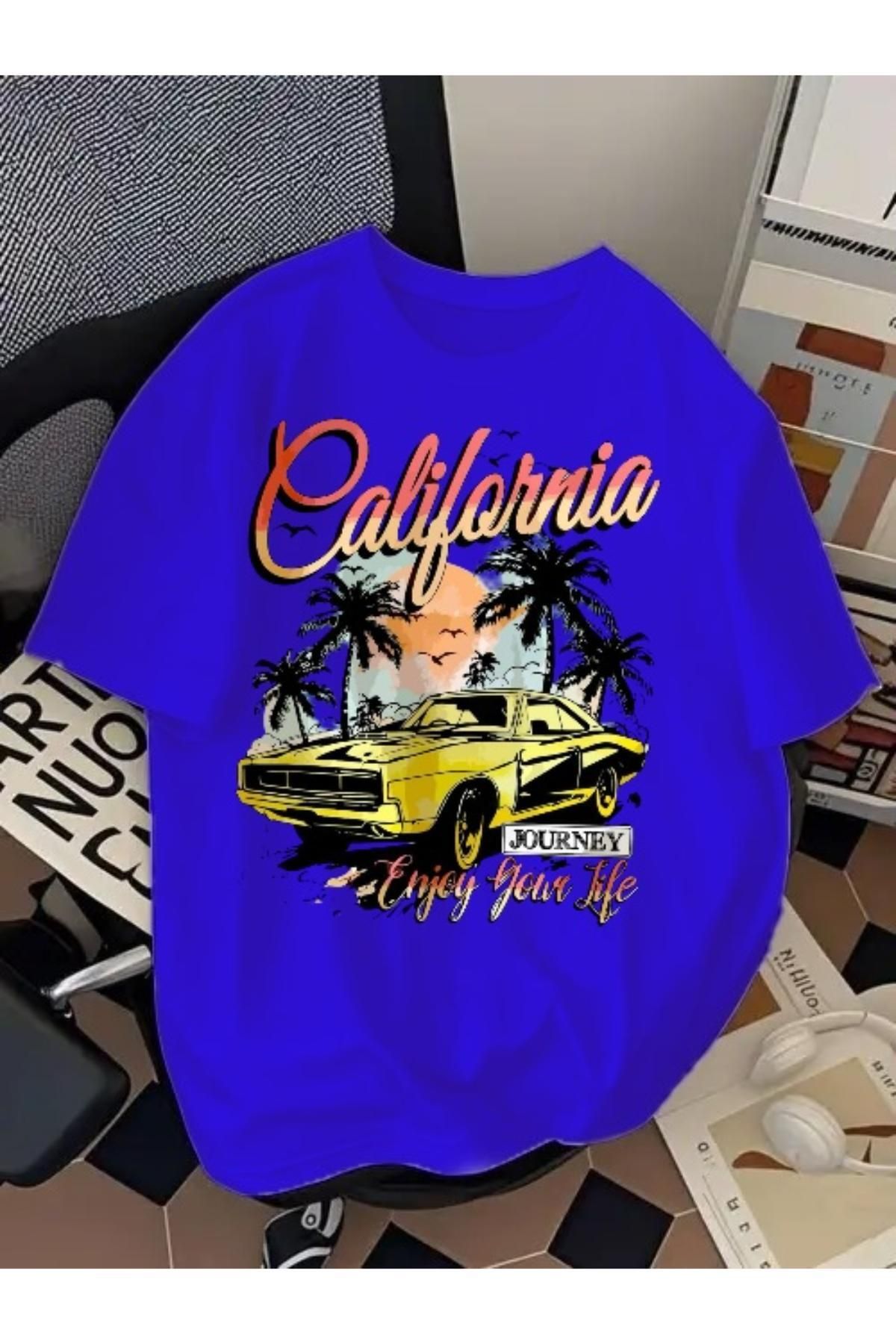 EQİ California Baskılı Oversize T-Shirt