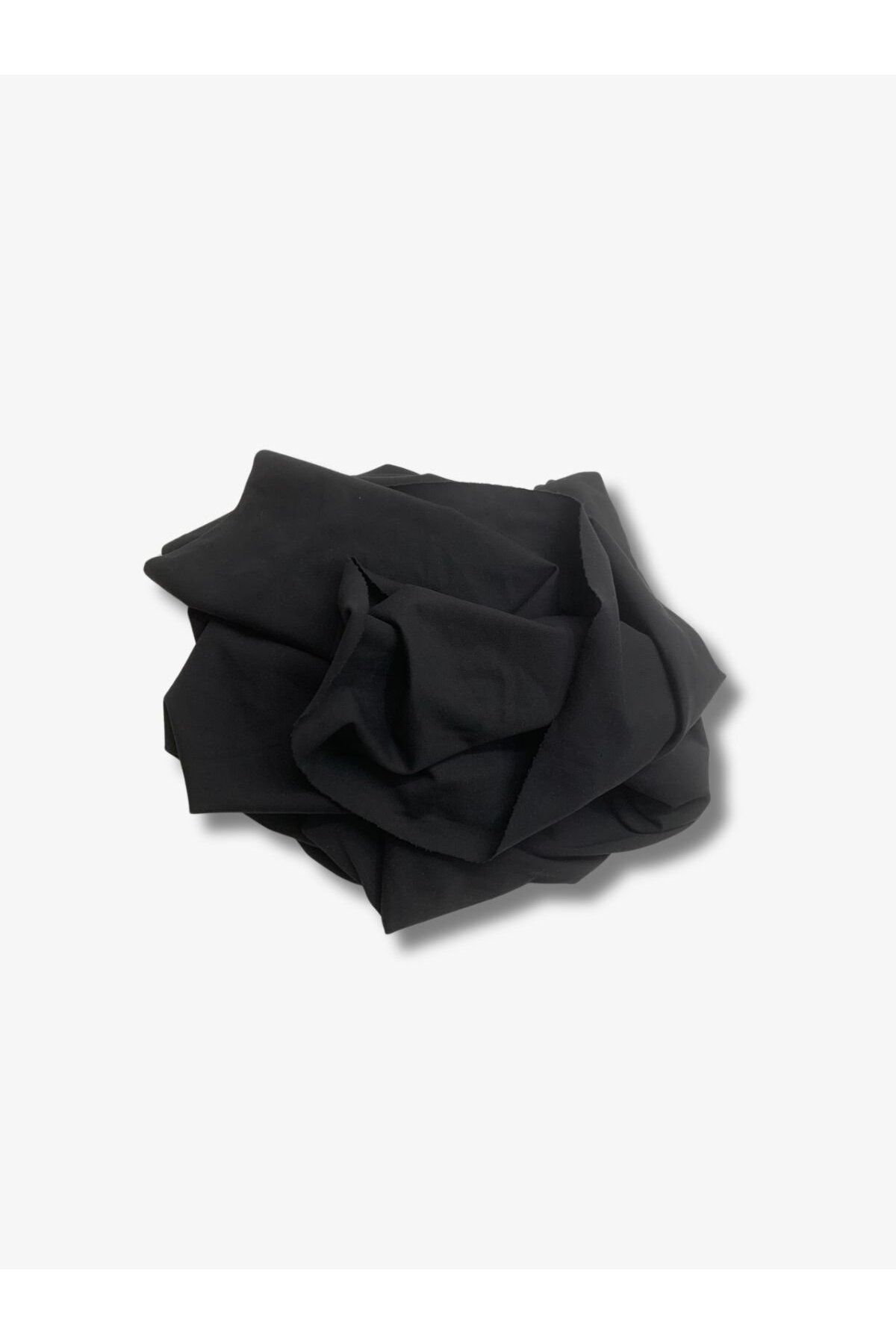 Yiğit Kumaş Dökümlü Esnek Takımlık Polyester Penye Kumaş, Parça 75x130 cm Siyah Renk