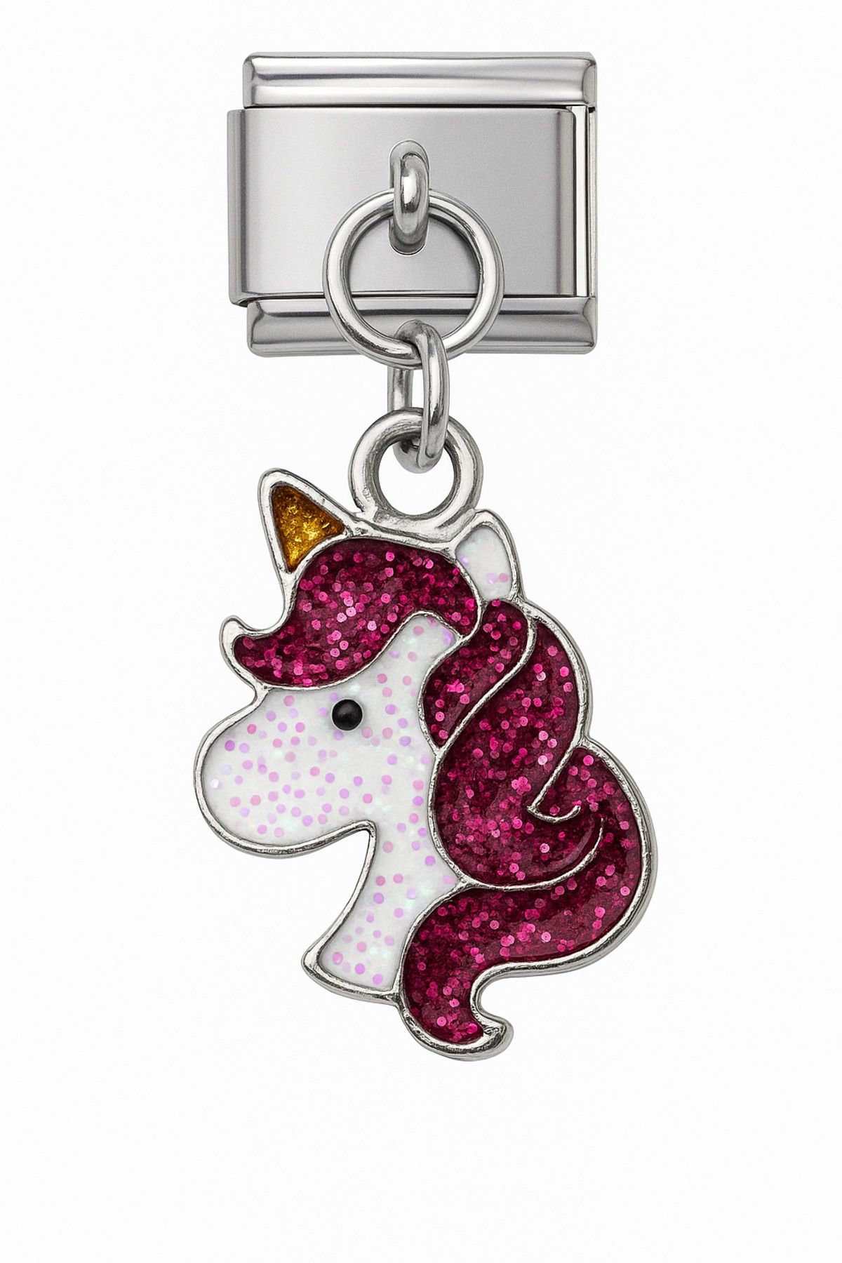 RoyalVance İtalyan Charm Çelik Charm Unicorn Figürlü - Bileklik Uyumlu
