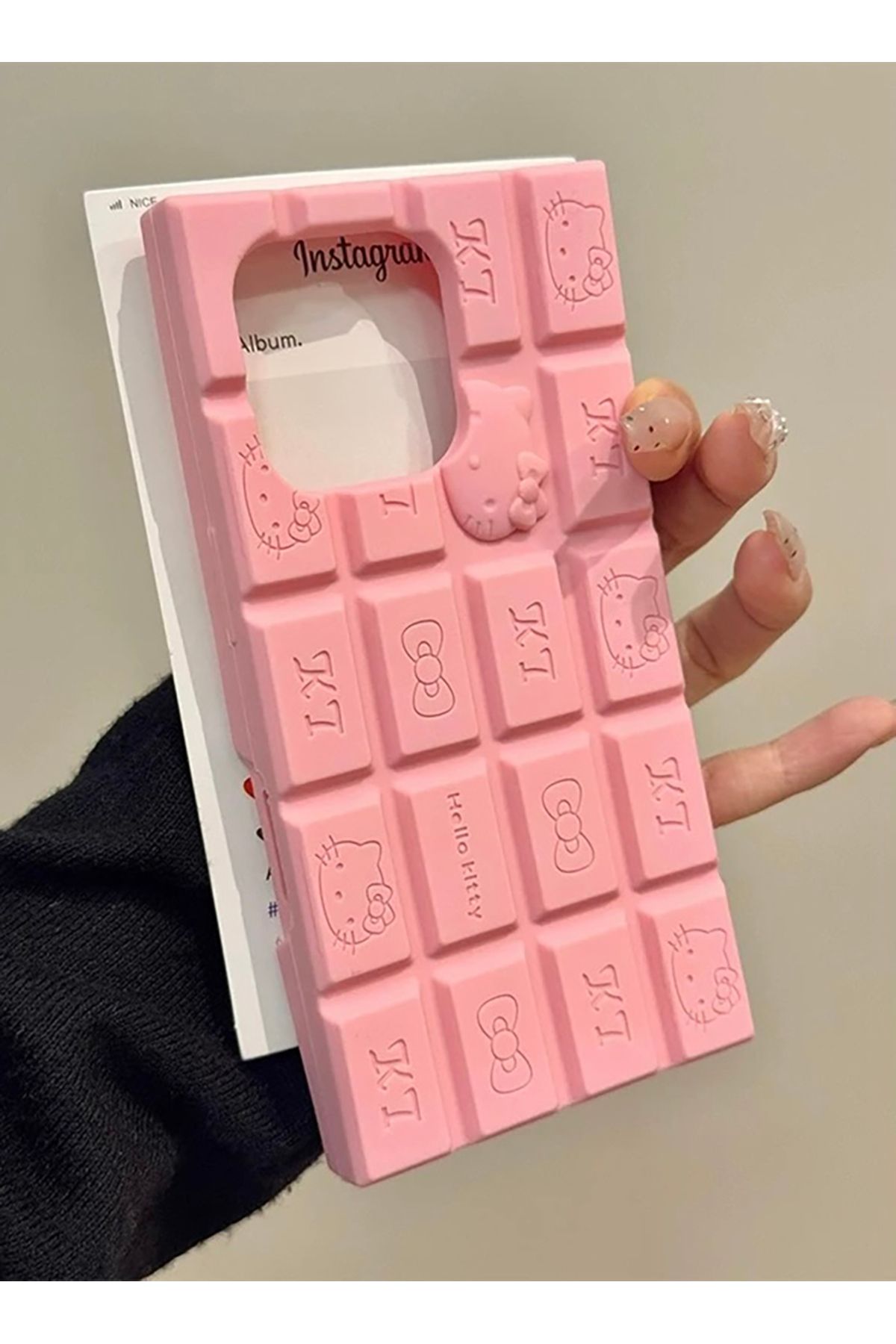 EDELFU iPhone 11 (6.1 inç) Çikolata Desenli Yumuşak Silikon Kapak Yumuşak Koruyucu Dayanıklı Telefon Kılıfı