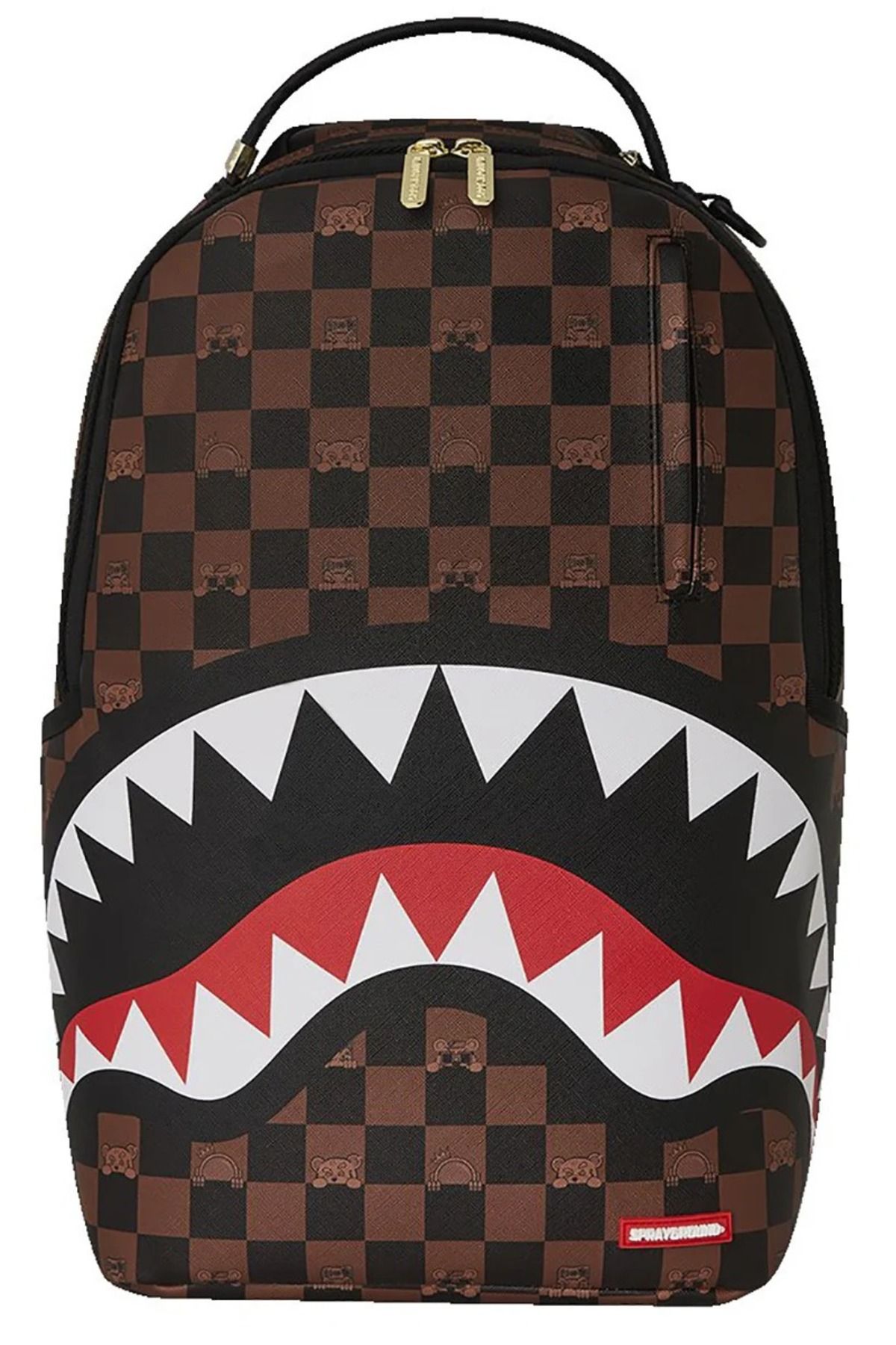 Sprayground The Hideout Backpack, Suya Dayanıklı Suni Deri Sırt Çantası, Kadife Gözlük ve Laptop Bölmeli