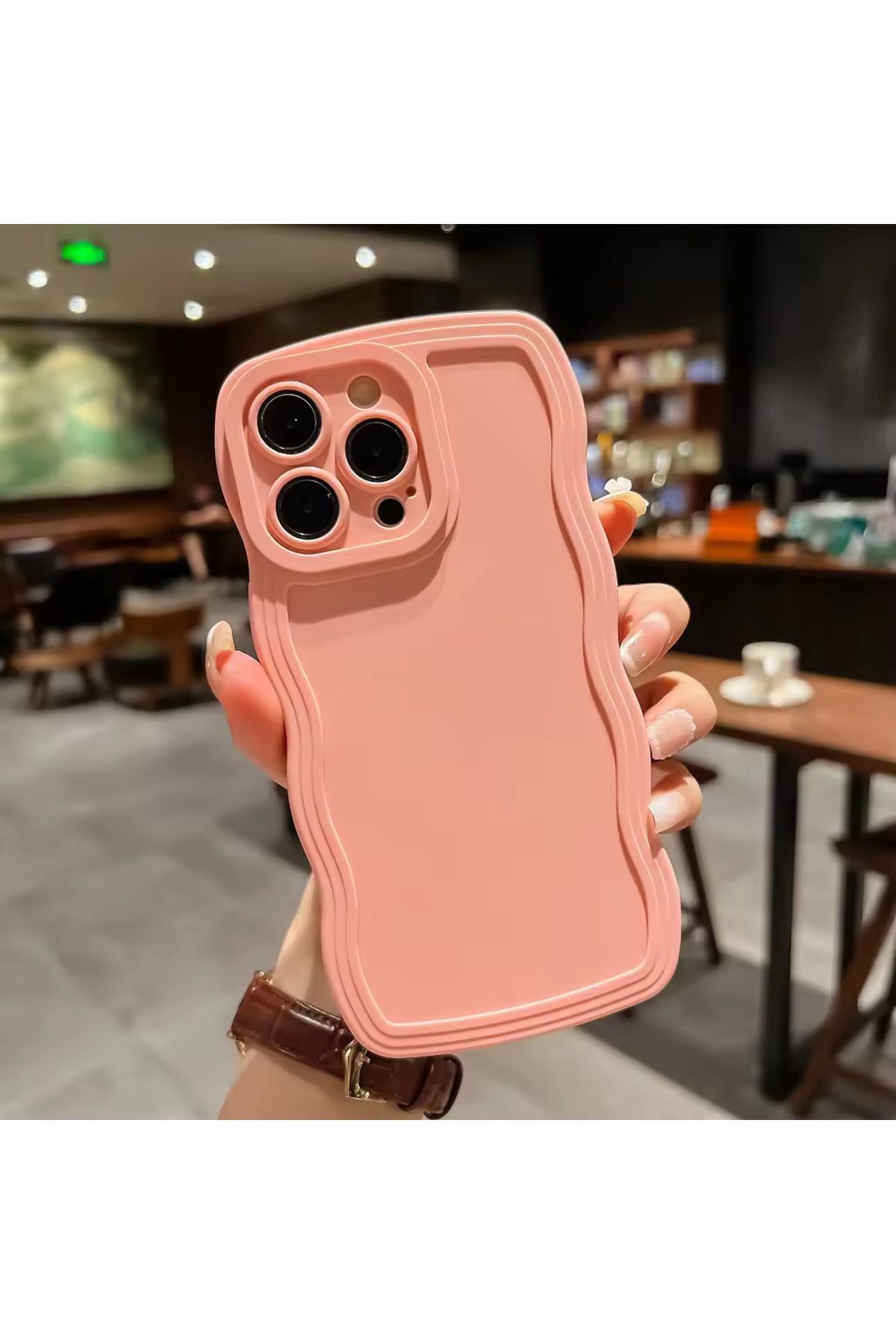 MirazTasarim IPHONE 16 PRO MAX DÜZ PUDRA RENK KILIF