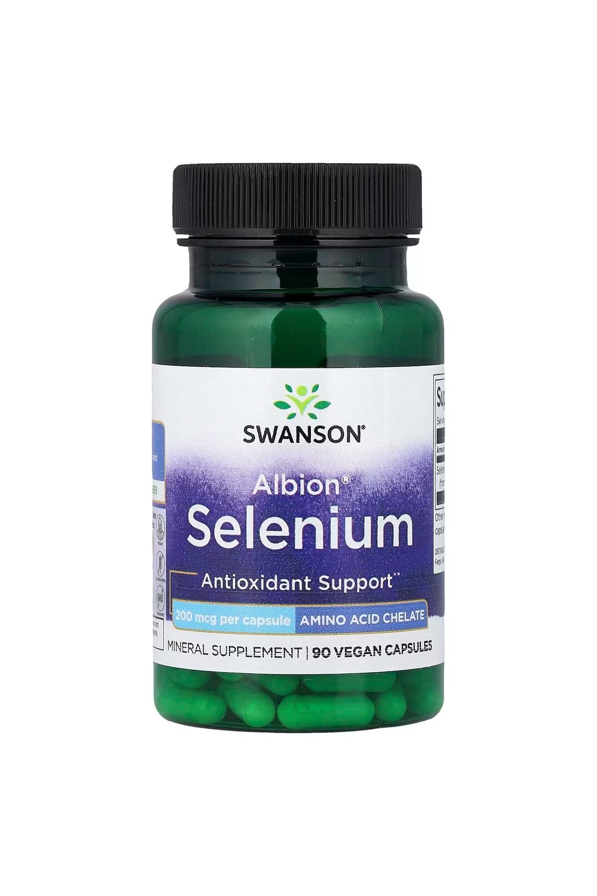 SWANSON-, Albion® Selenium , 200 mcg, 90 Vegan Capsules 1