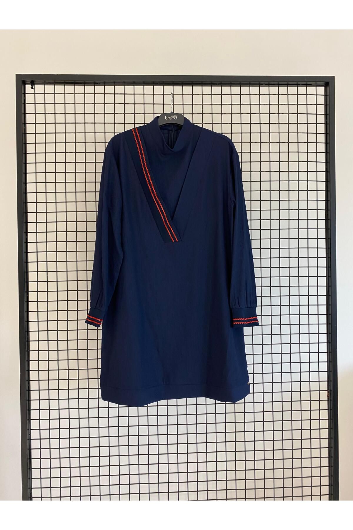 Armine TREND Yaka Çapraz Ribanalı Tunik 25YT4143