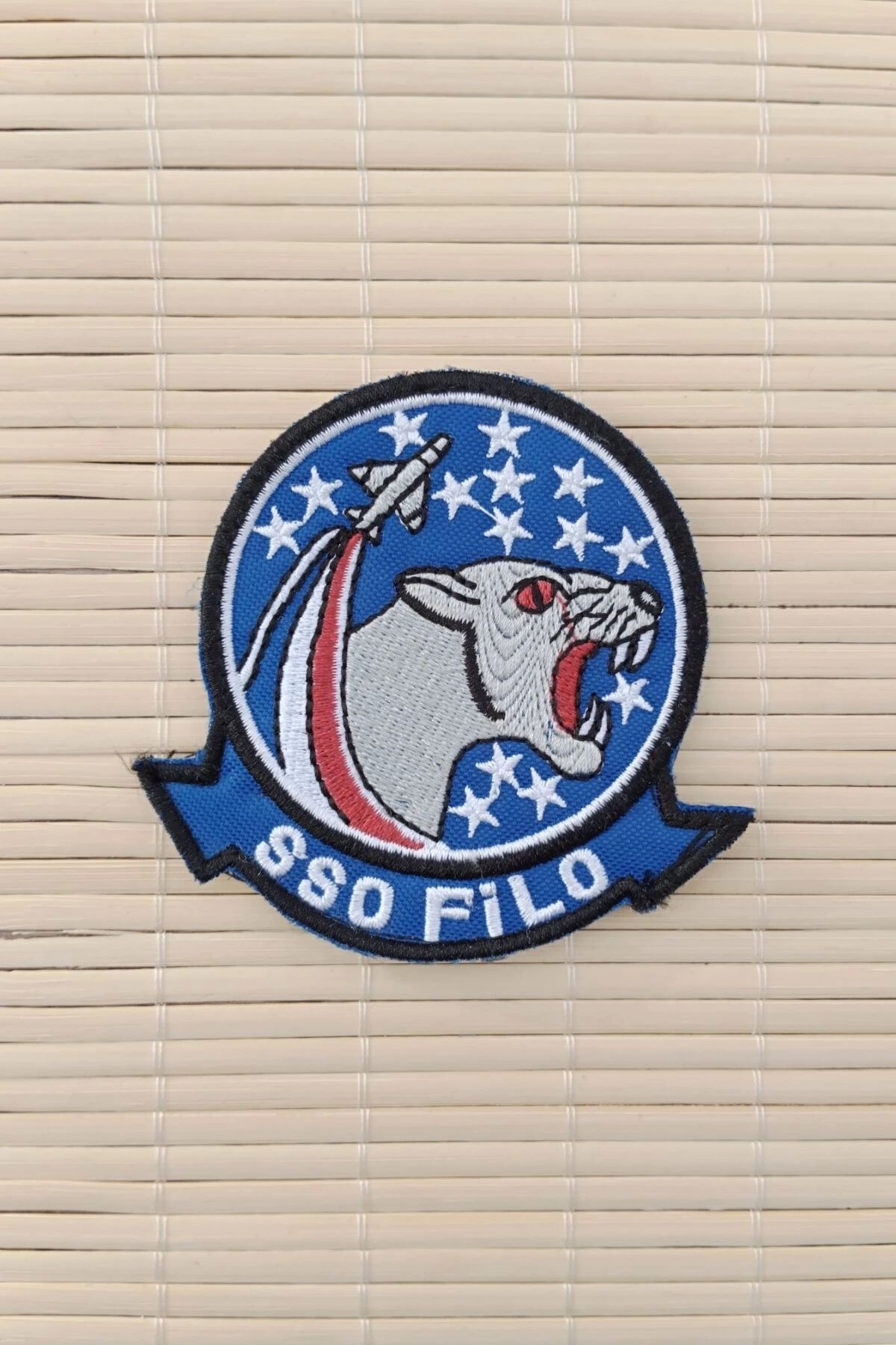 İZMİR ASKERİ MALZEME SSO Filo Yazili Nakis islemeli Arma Pec Patch