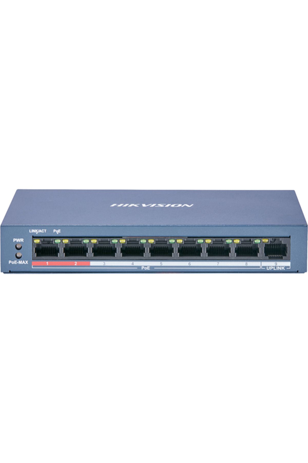 Hikvision-Switch DS-3E0109P-E/M(B), 8-port, PoE 2
