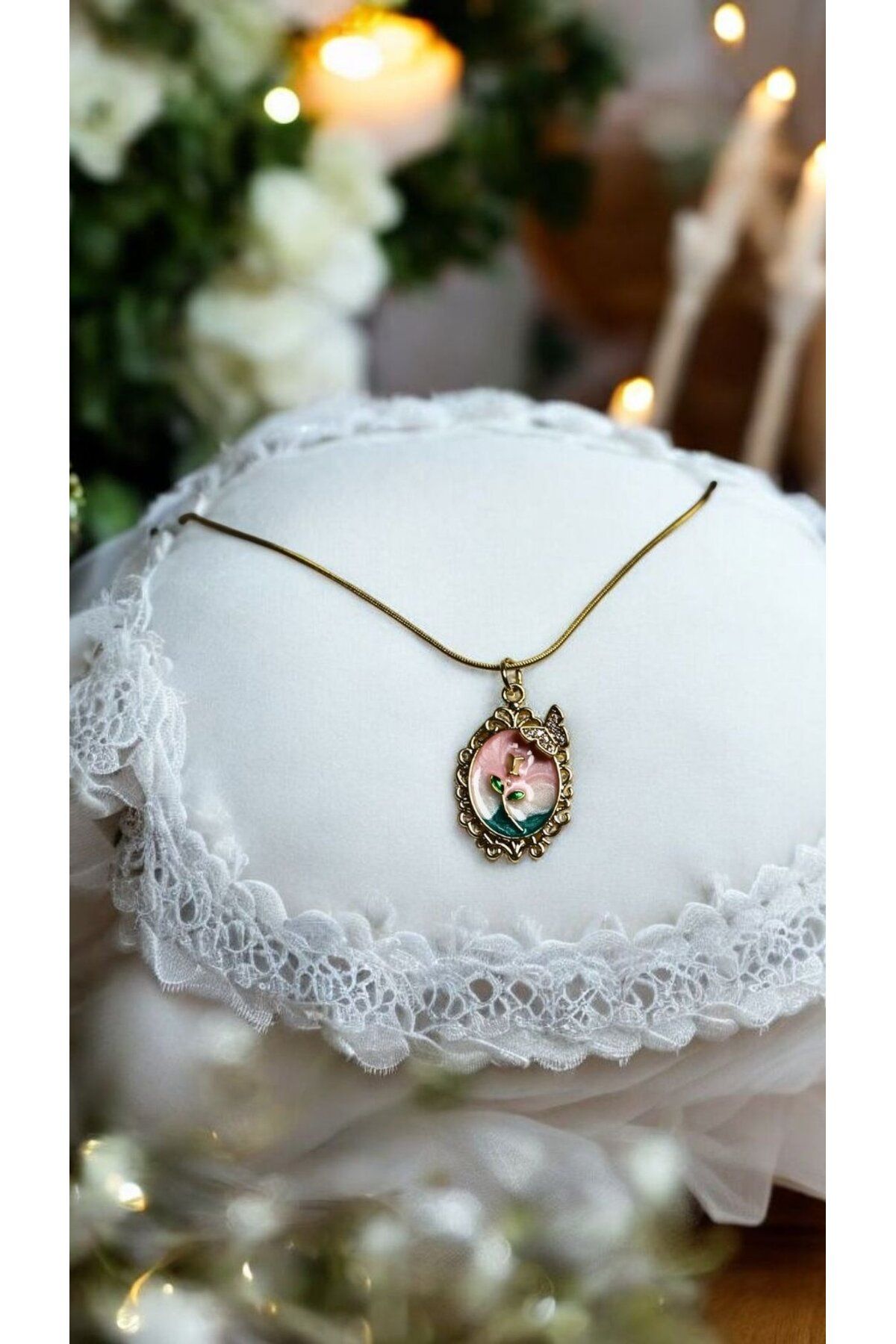 MIRADA JEWELRY Vintage Sanat Kolye Serisi: Serene Blossom