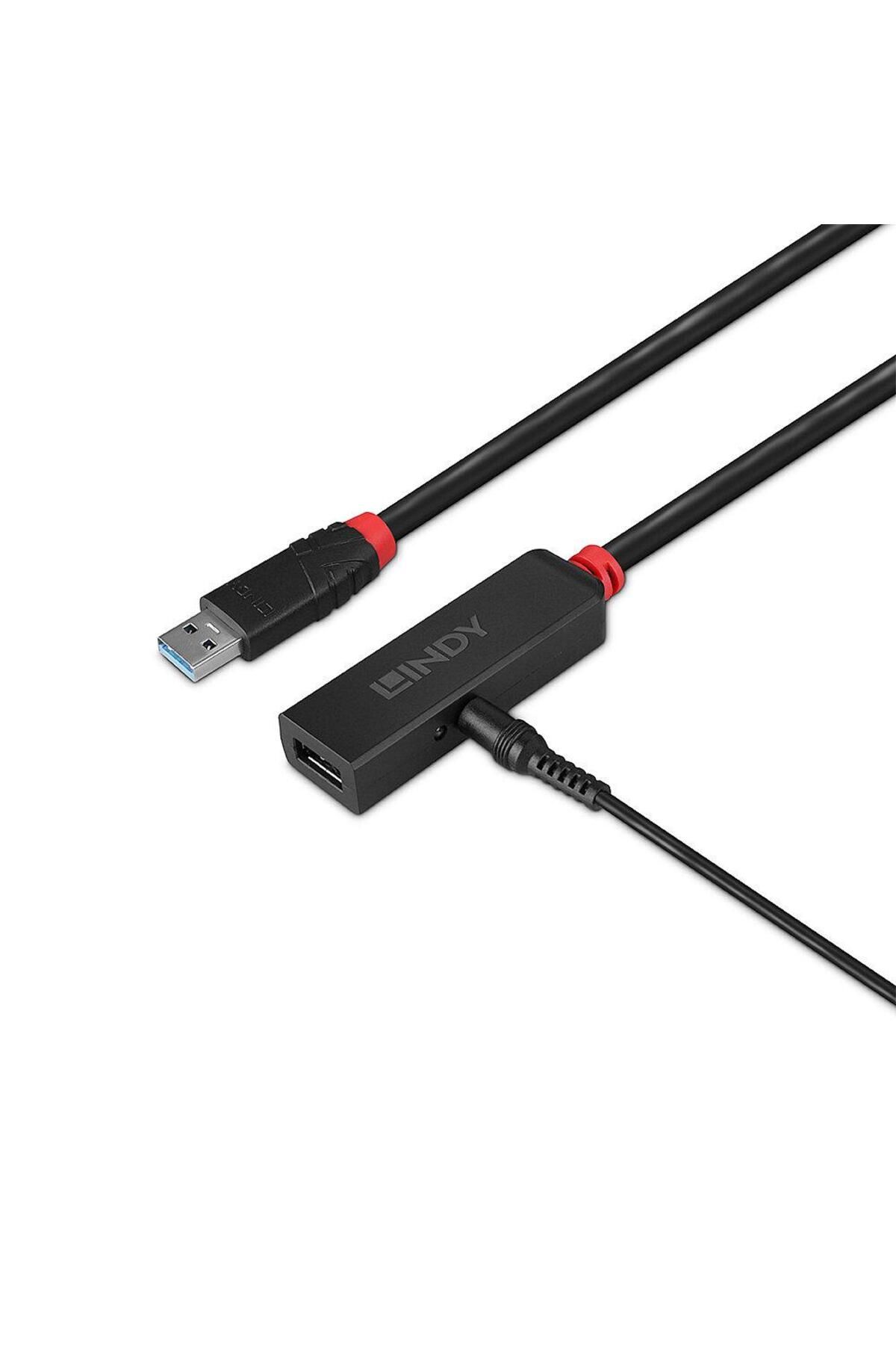 LİNDY-USB 3.0 Active Extension Slim adapter, PVC material, cable length 10m, bandwidth s 2