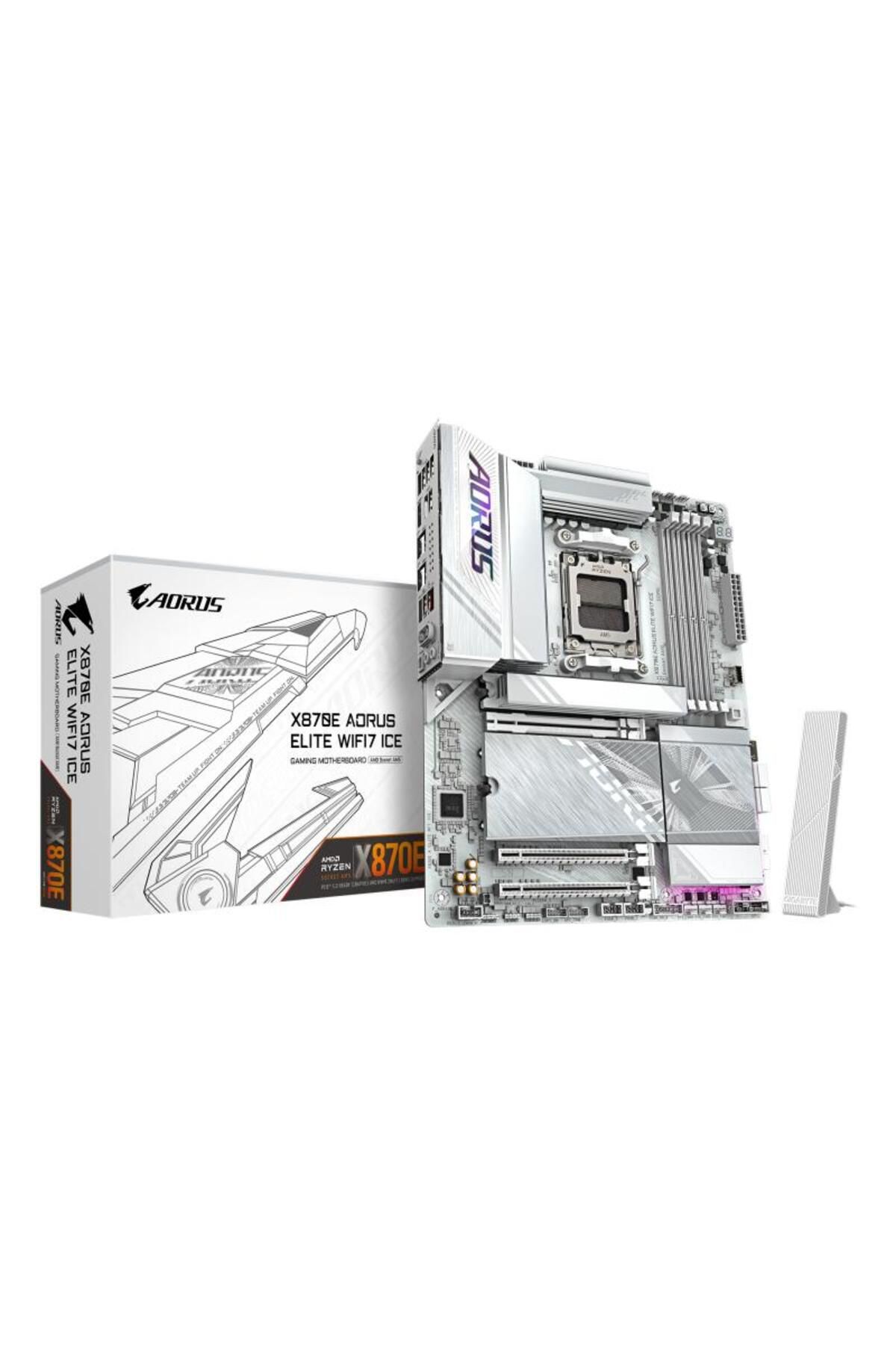 Gigabyte-Placa de Baza X870E AORUS ELITE WIFI7 ICE AM5, 4x DDR5, 2x USB4 1x HDMI 1x front HDMI, 2