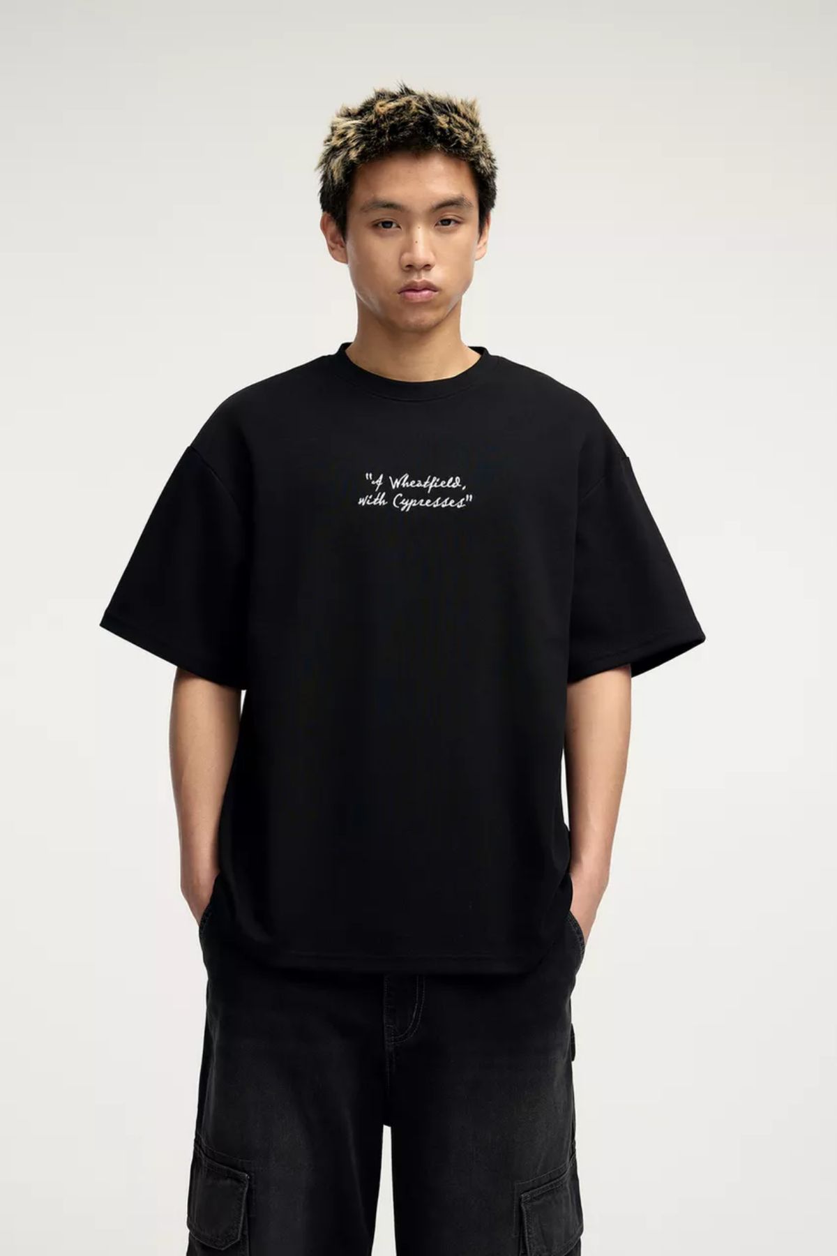 Koklonmoda Büyük Beden Unisex Van Gogh Baskılı Oversize T-Shirt