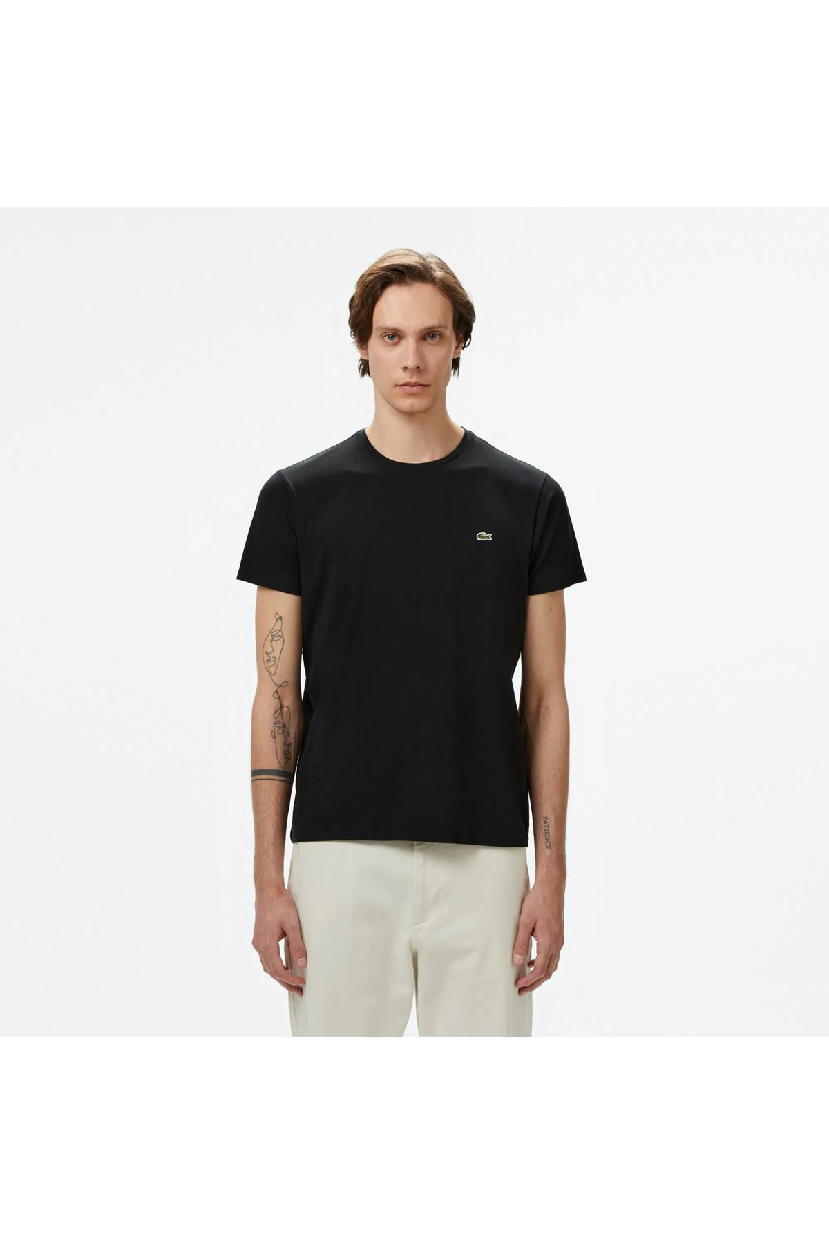 Lacoste Erkek Slim Fit Bisiklet Yaka T-Shirt