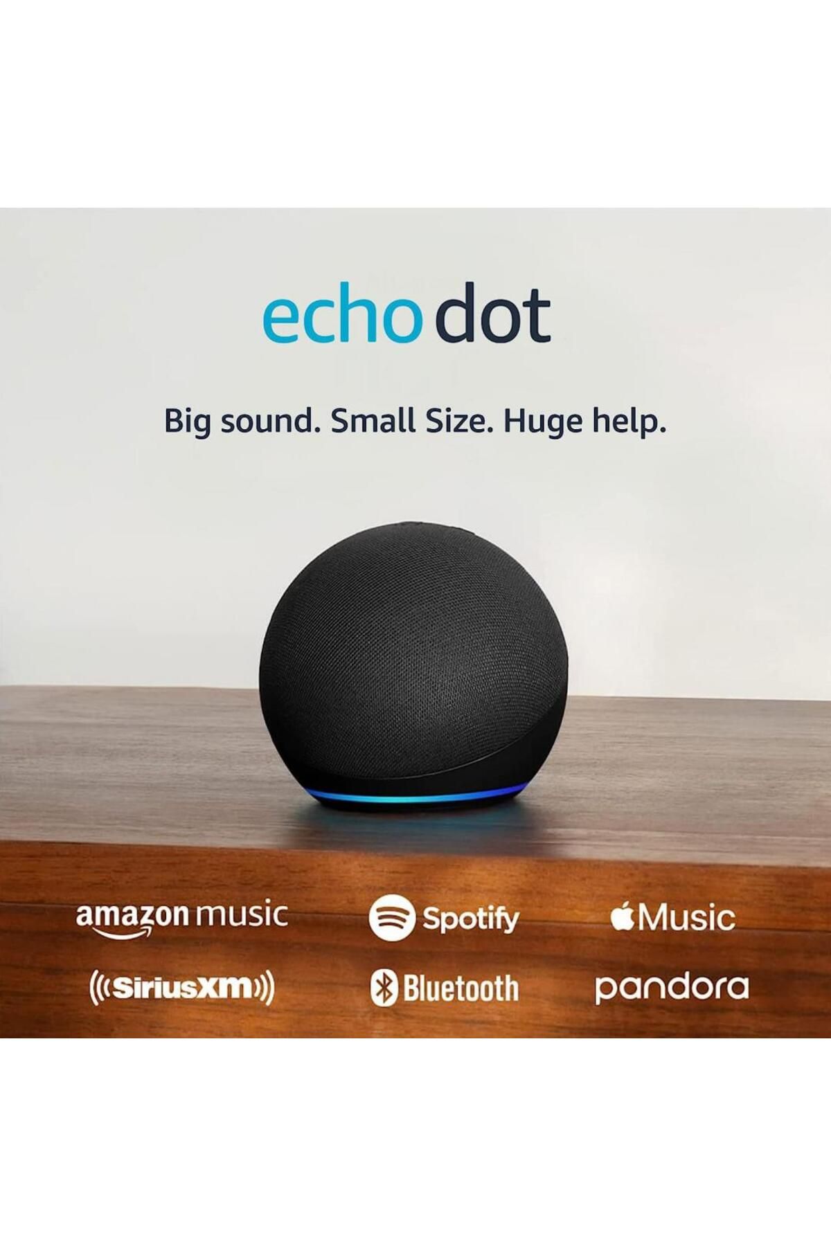 Amazon-Echo Dot 5 (2022) Smart Speaker, Alexa Voice Control, Bluetooth, Wi-Fi, Charcoal 2