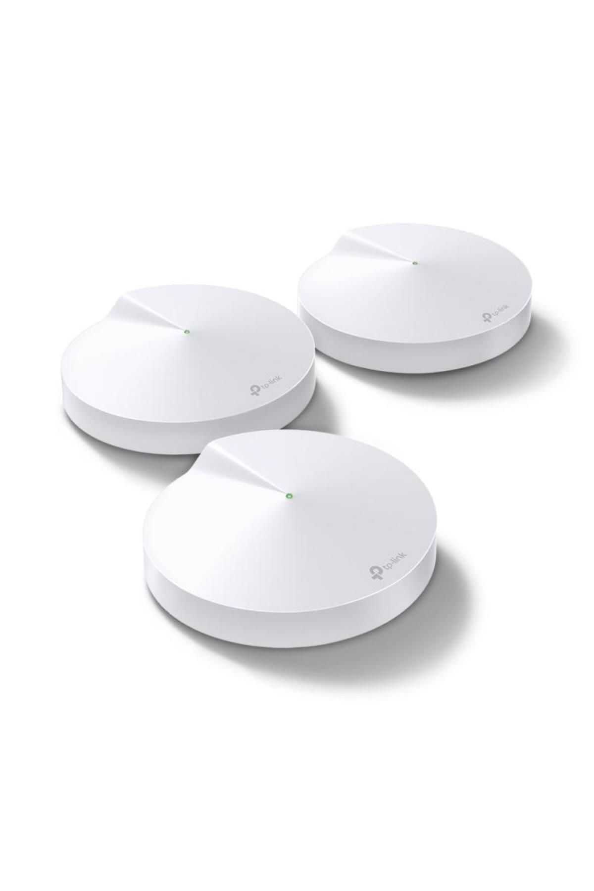 TP-LINK-AC1300 Whole Home Mesh Wi-Fi System, Deco M5 (3-Pack); Quad-coreCPU; 2 LAN/WAN Gigabit 2