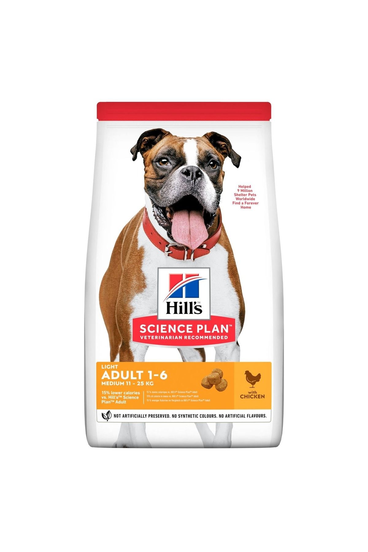 Hill's Light Yetişkin Orta Irk Tavuk Köpek Maması 14 KG