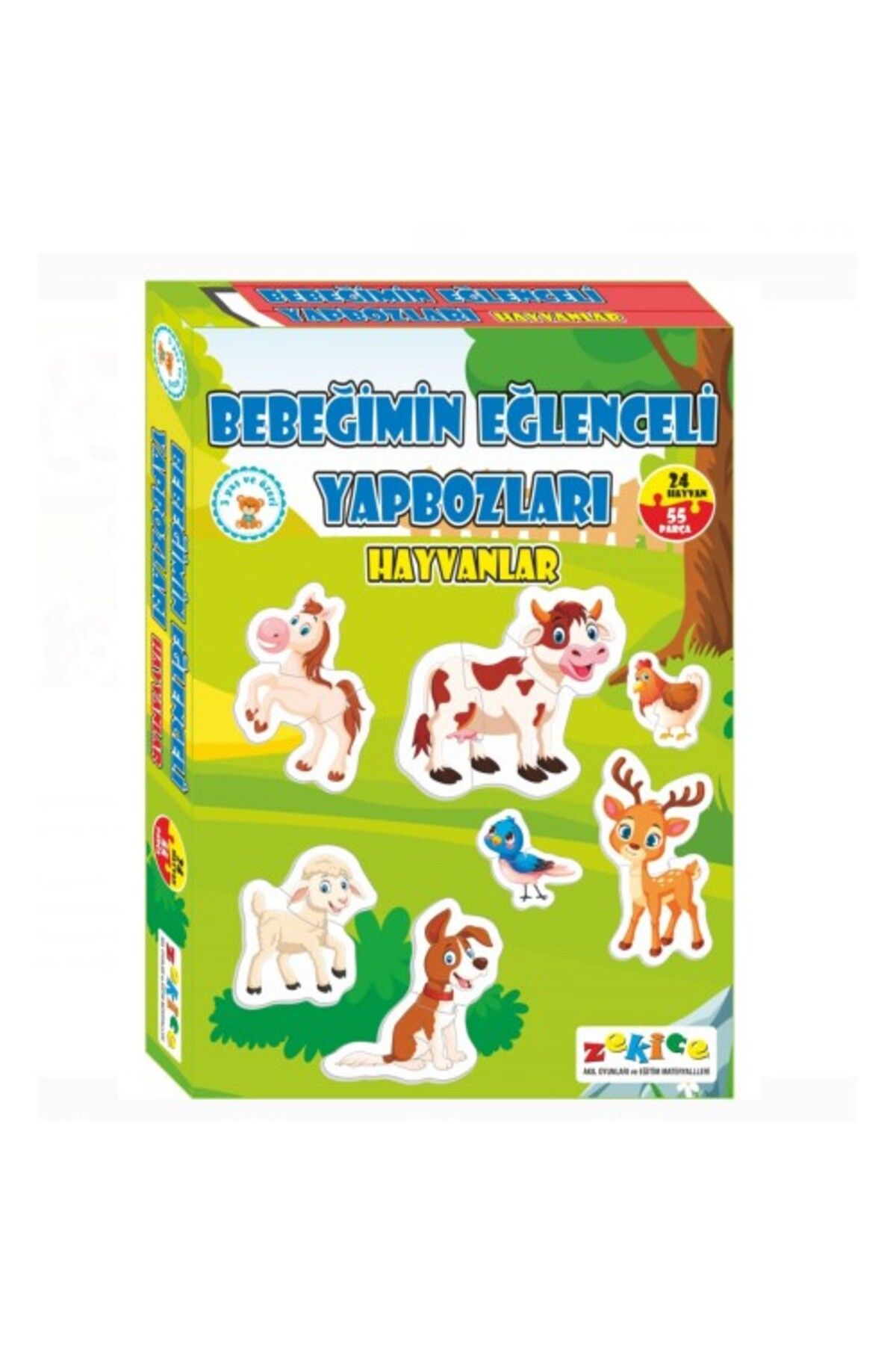 Mu Art Ahşap Bebeğimin Eğlenceli Yapbozları Hayvanlar