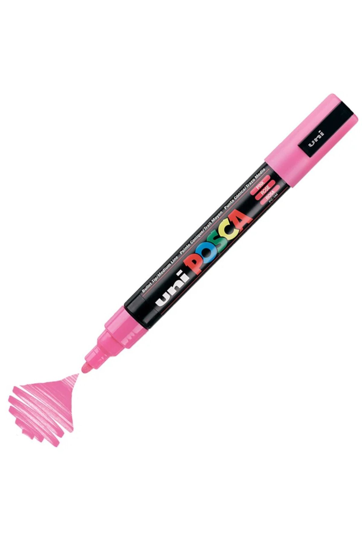 Uni Posca Marker Akrilik Boyama Kalemi PC-5M Medium 1.8-2.5mm Pembe