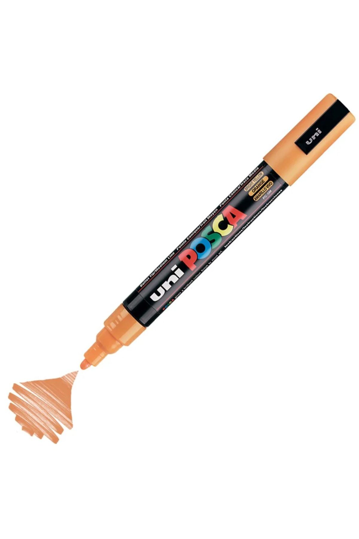 Uni Posca Marker Akrilik Boyama Kalemi PC-5M Medium 1.8-2.5mm Parlak Sarı