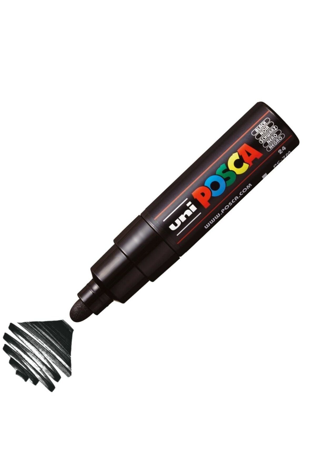 Uni Posca Marker Akrilik Boyama Kalemi PC-7M Bold 4.5-5.5 mm Siyah