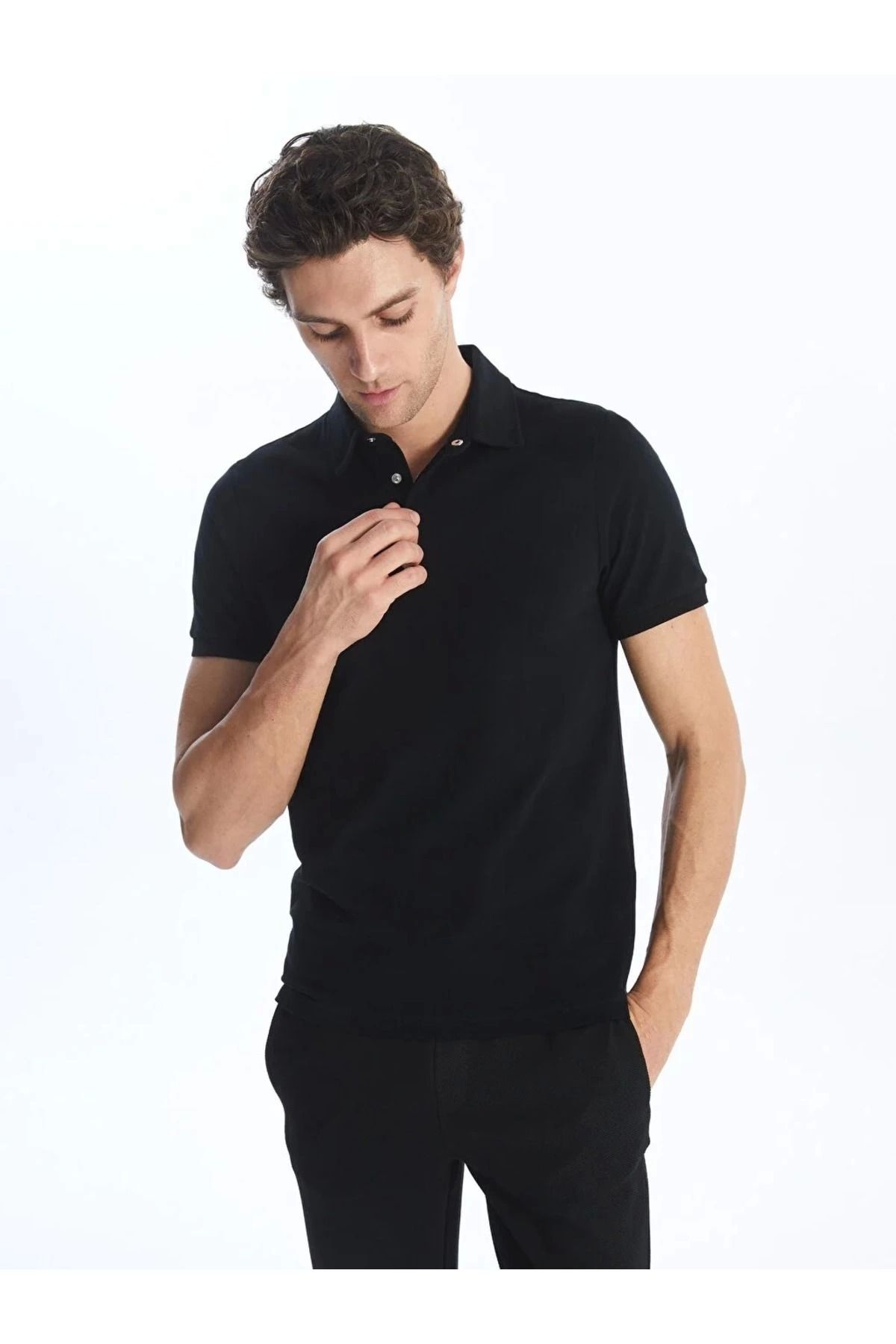 LC Waikiki LCWAIKIKI Classic Polo Yaka Kısa Kollu Pike Erkek Tişört