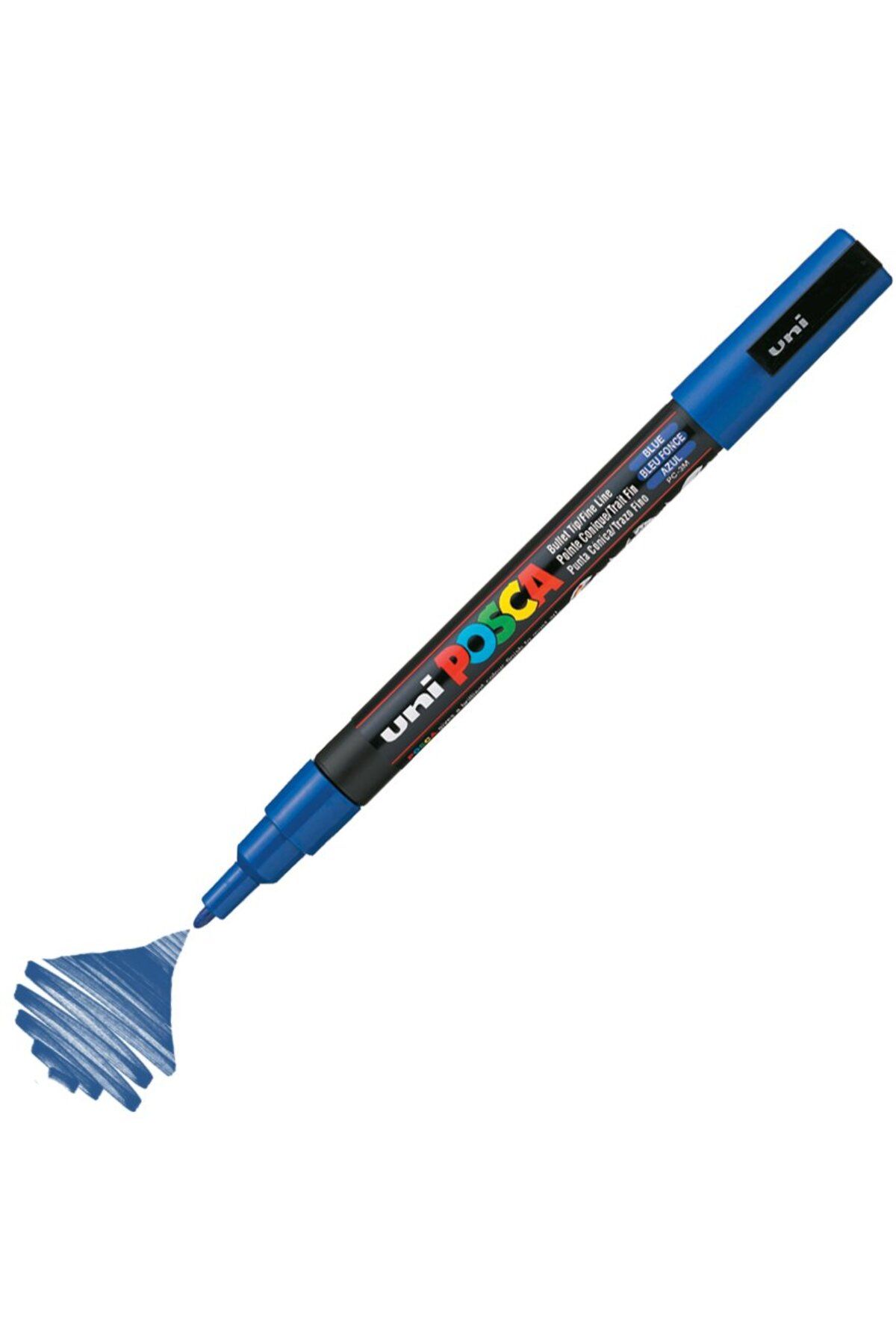 Uni Posca Marker Akrilik Boyama Kalemi PC-3M 0.9-1.3mm Mavi