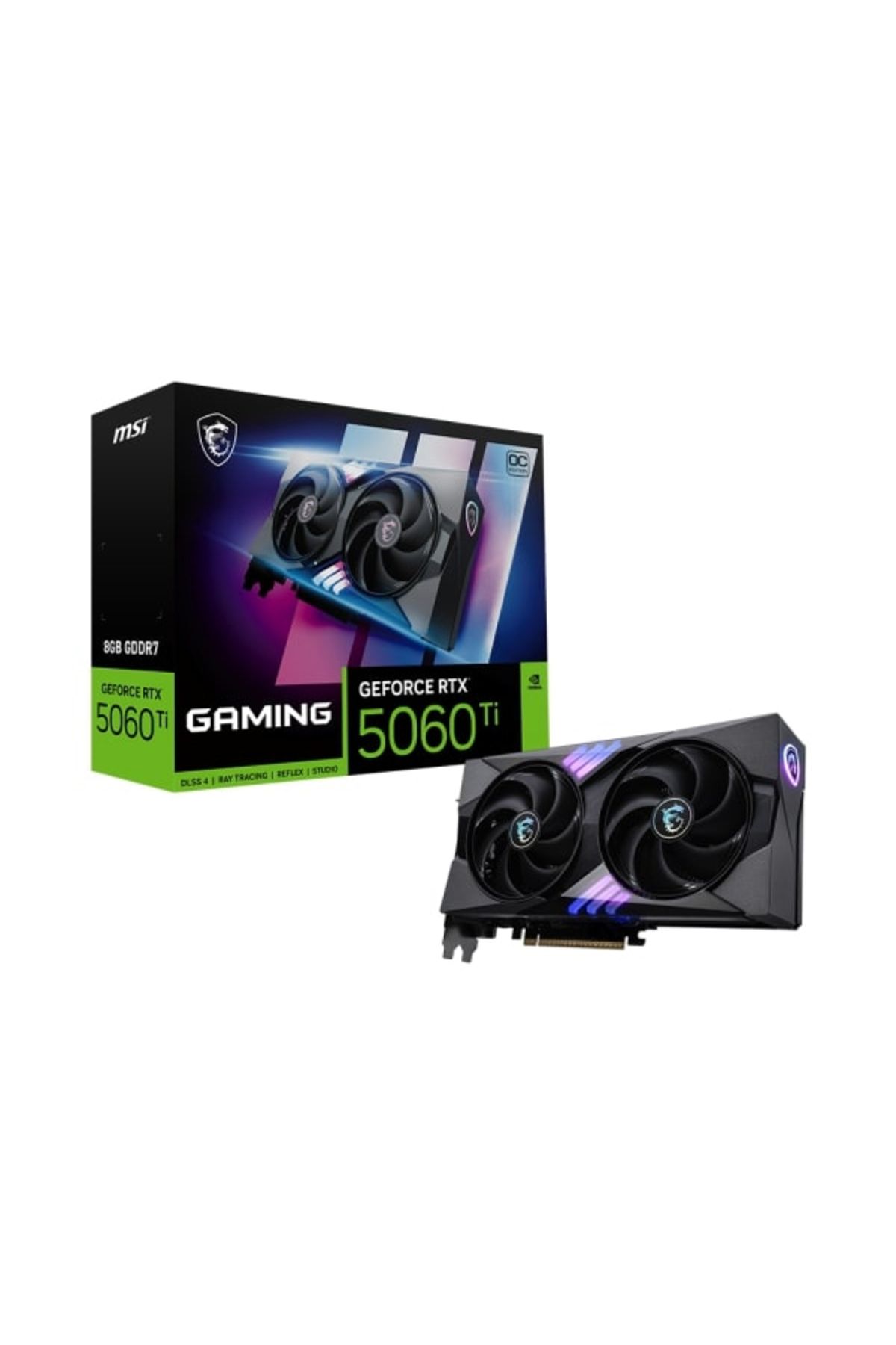 MSI GeForce RTX 5060TI 8G GAMING OC GDDR7 128Bit DX12 DLSS 4 Gaming (Oyuncu) Ekran Kartı