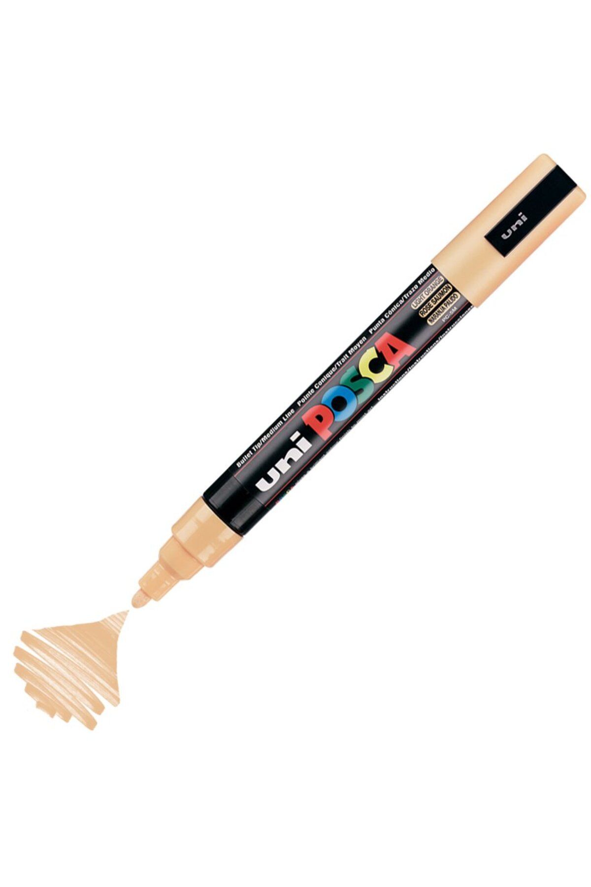 Uni Posca Marker Akrilik Boyama Kalemi PC-5M Medium 1.8-2.5mm Açık Turuncu