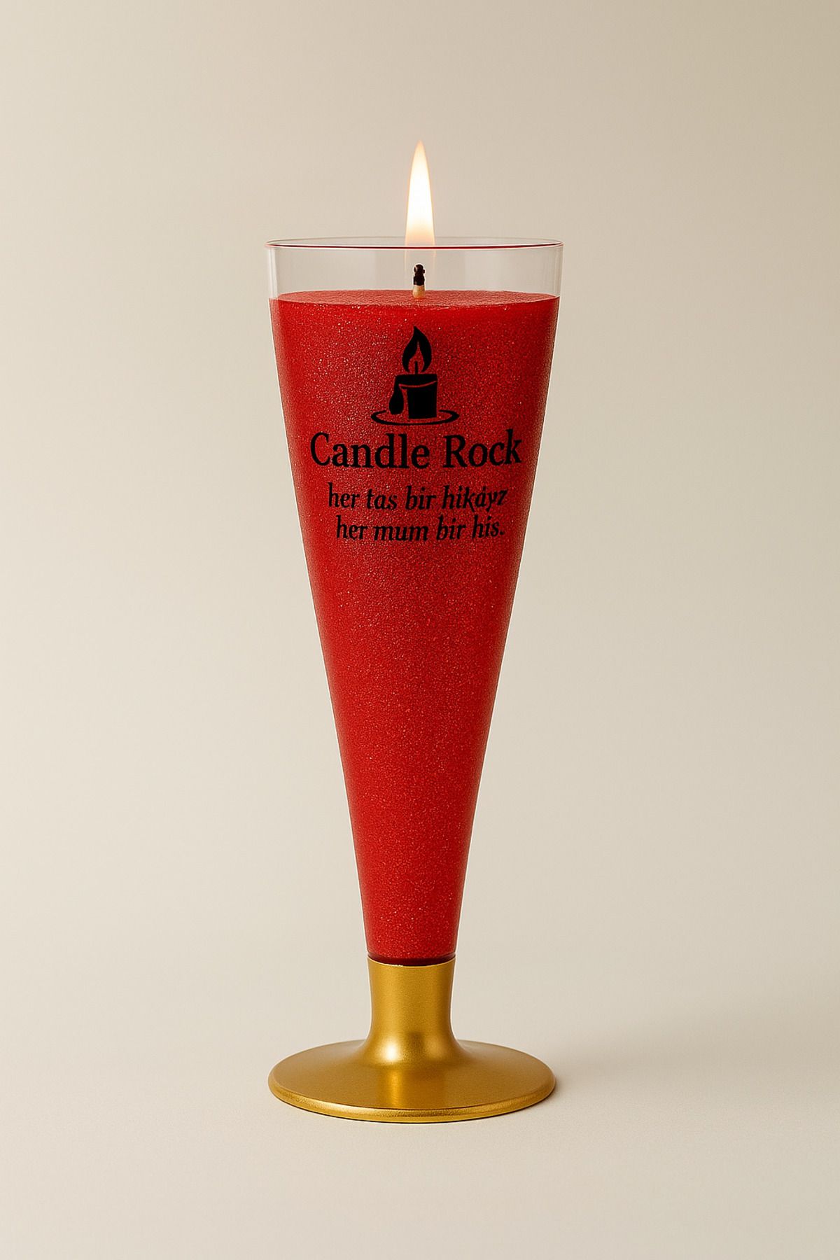 candlerock Candle Rock Ay Işığı Kadeh Mum