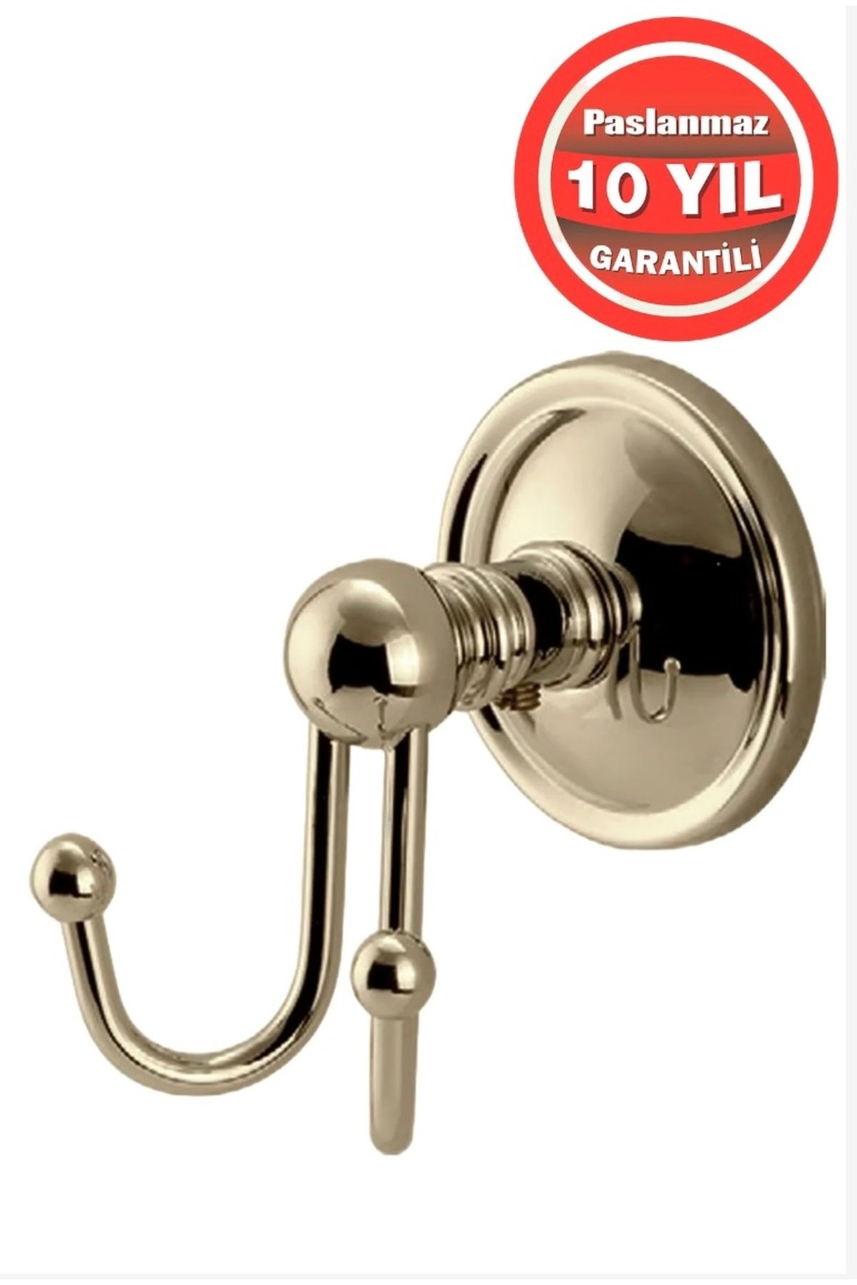 ÇELİK BANYO Paslanmaz Pirinç Bella Bornozluk Askılık Altın Gold