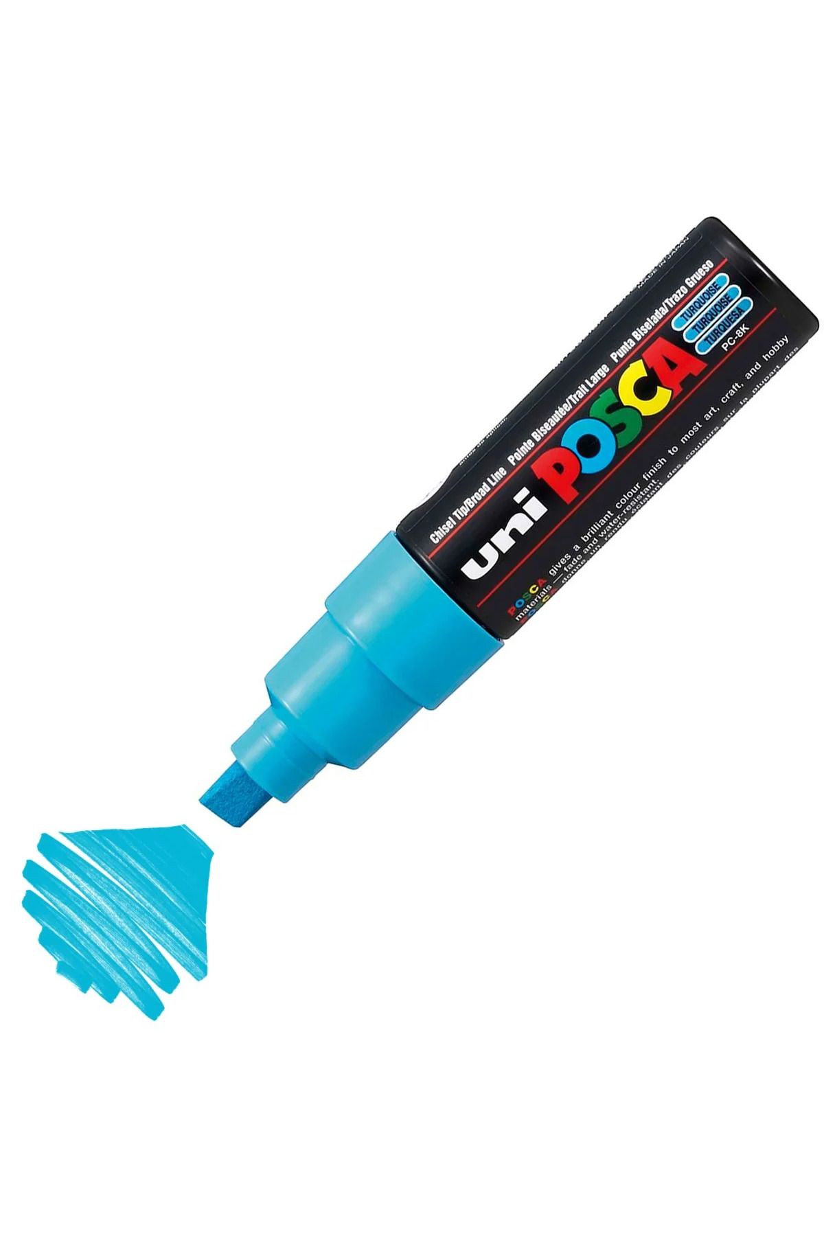 Uni Posca Marker Akrilik Boyama Kalemi Pc-8k Bold 8.0 Mm Turkuaz