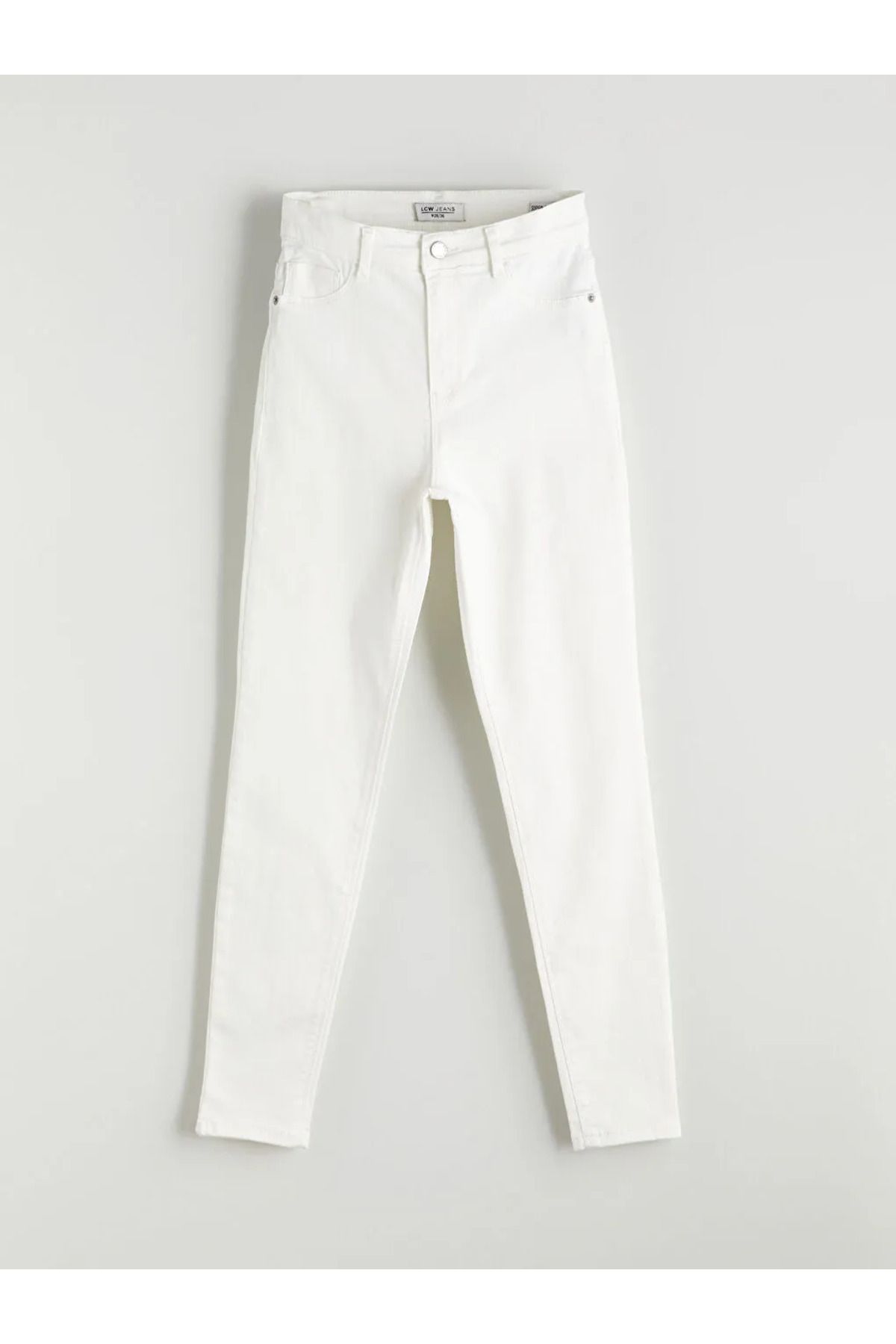 LC Waikiki LCW Jeans Beyaz Jüpiter Süper Skinny Fit Kadın Jean Pantolon