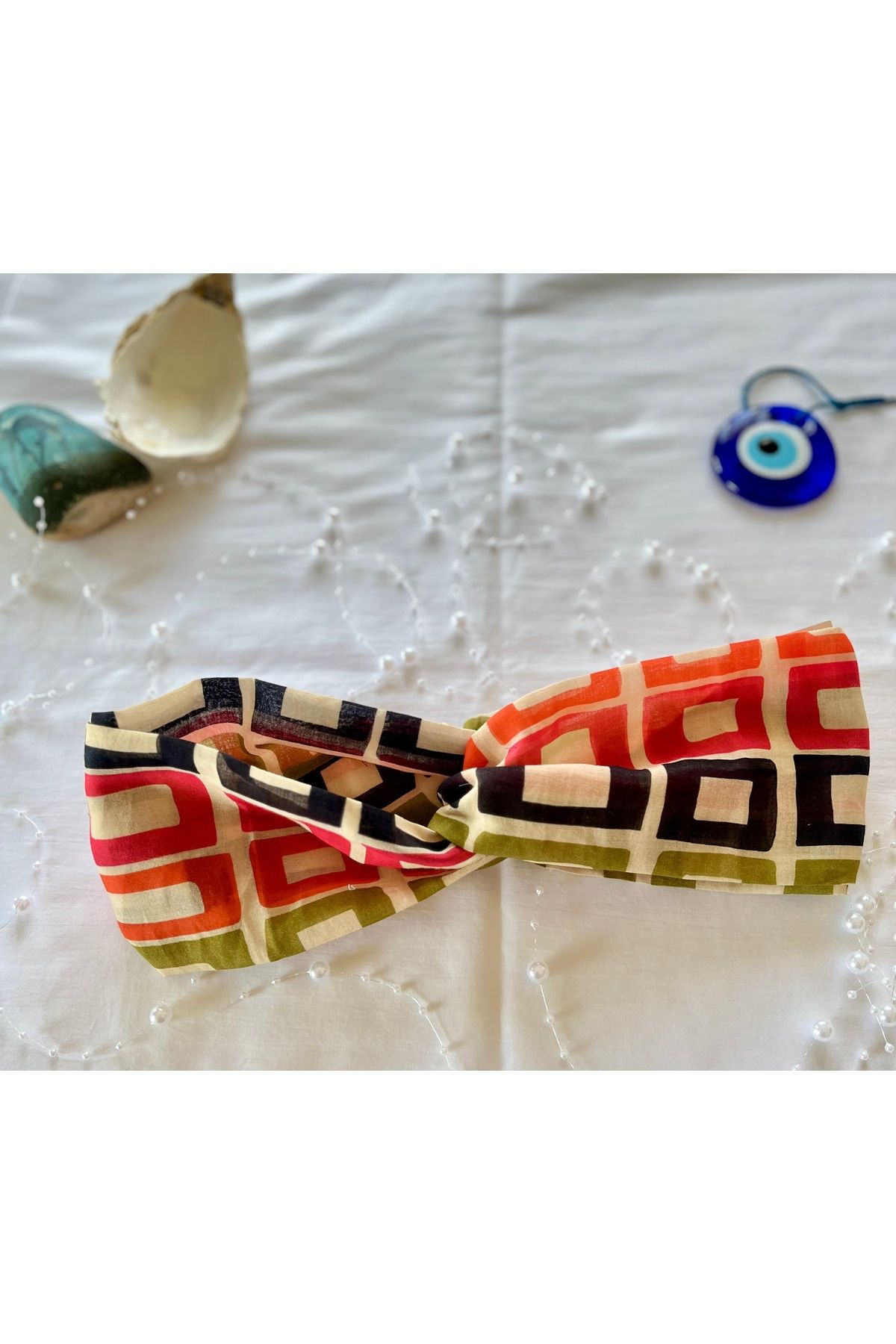 Mona Goods Saç bandı baskı desenli