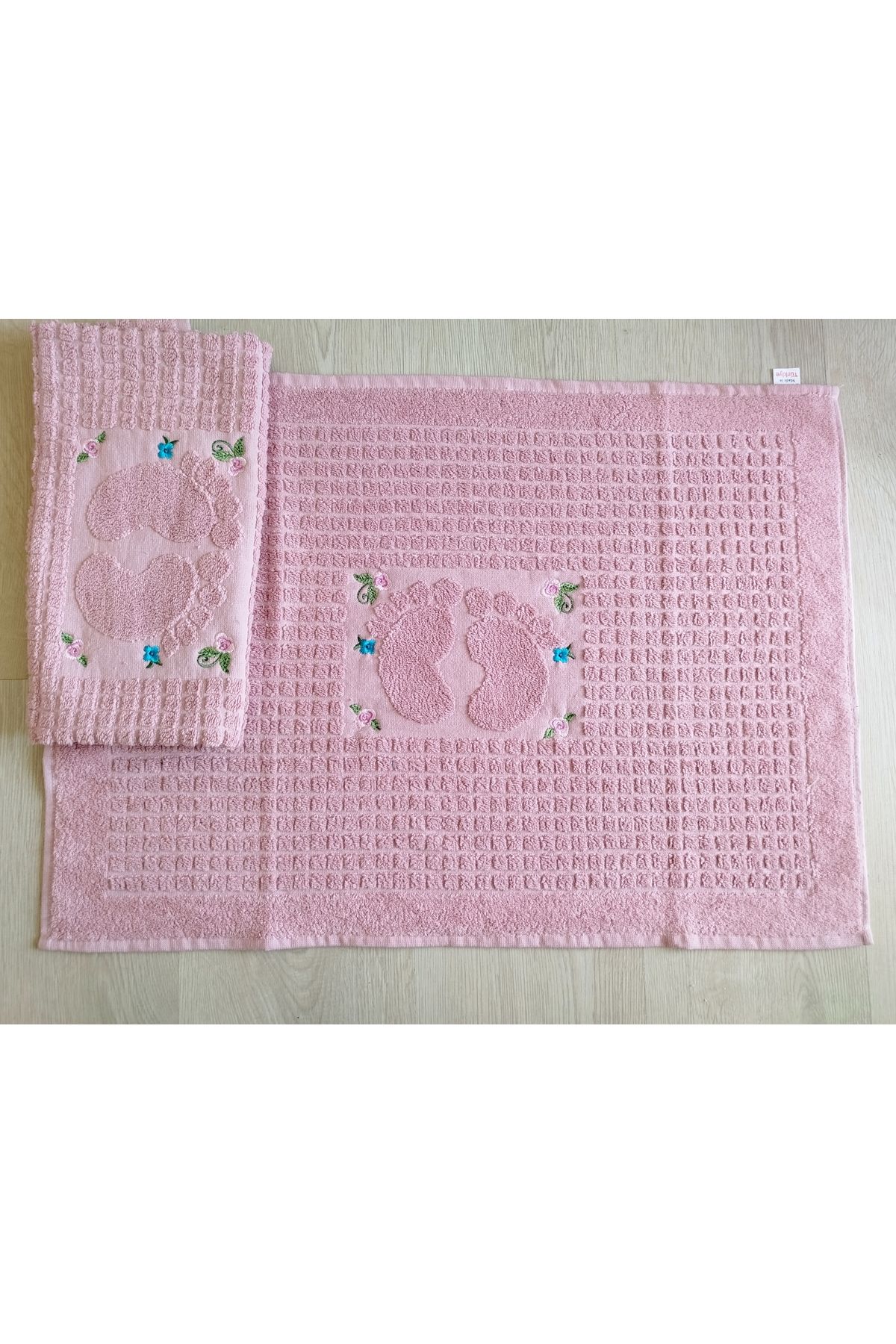 denizli hatırası 50x70 2 li ayak havlusu banyo paspası