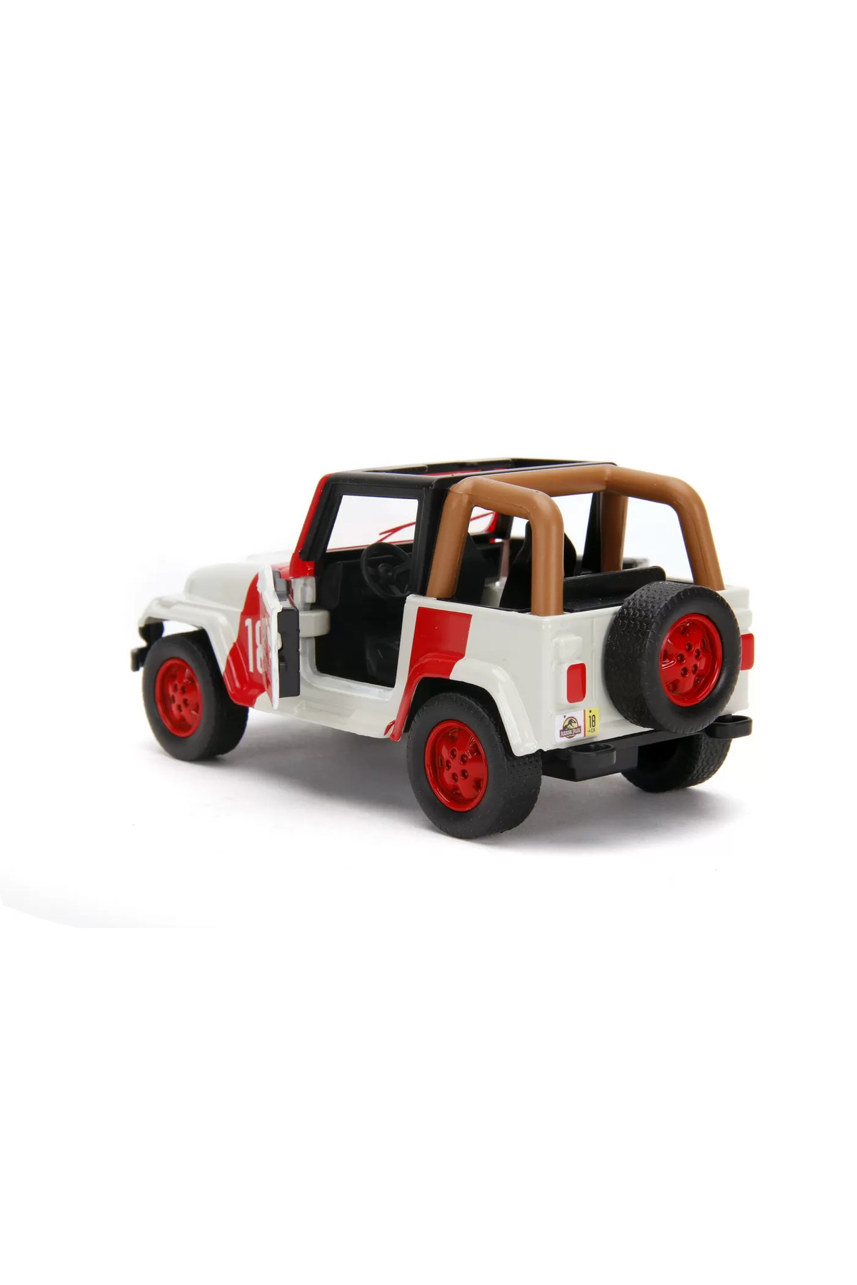 Simba-JURASSIC PARK DINO METAL CAR JEEP WRANGLER SCALE 1:32 5