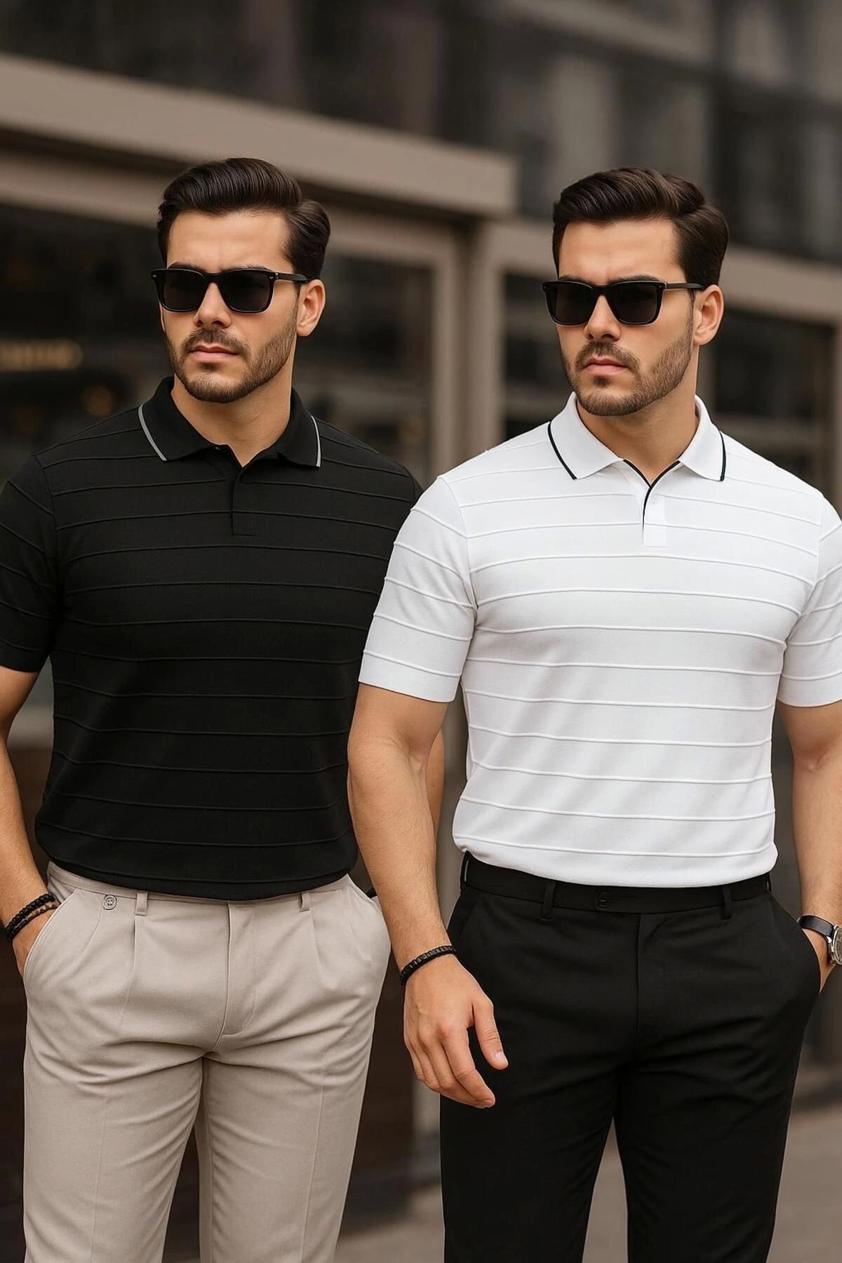 LC Waikiki 2'li Avantajlı Paket Polo Yaka Kısa Kollu Erkek Yazlık T-Şört