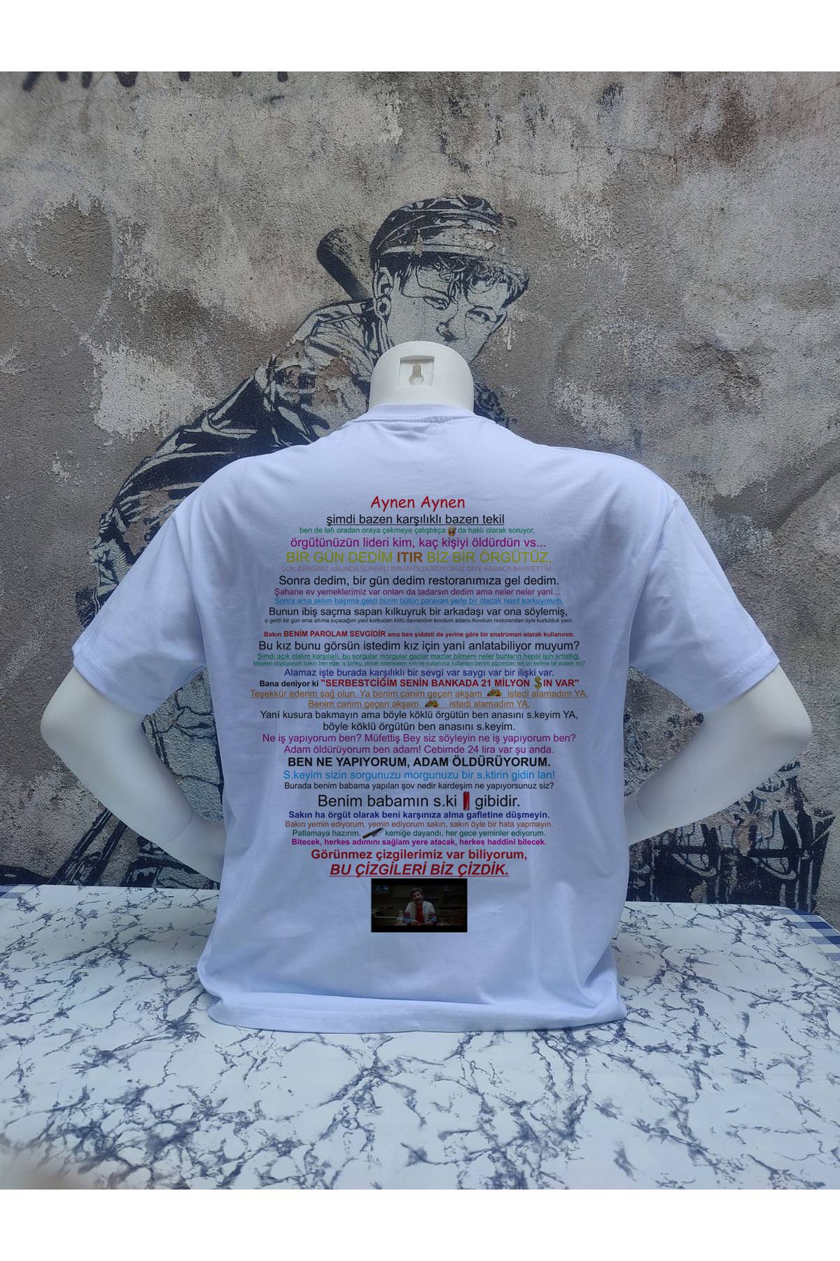 Tuğser Collection OVERSİZE BASKILI T-SHIRT