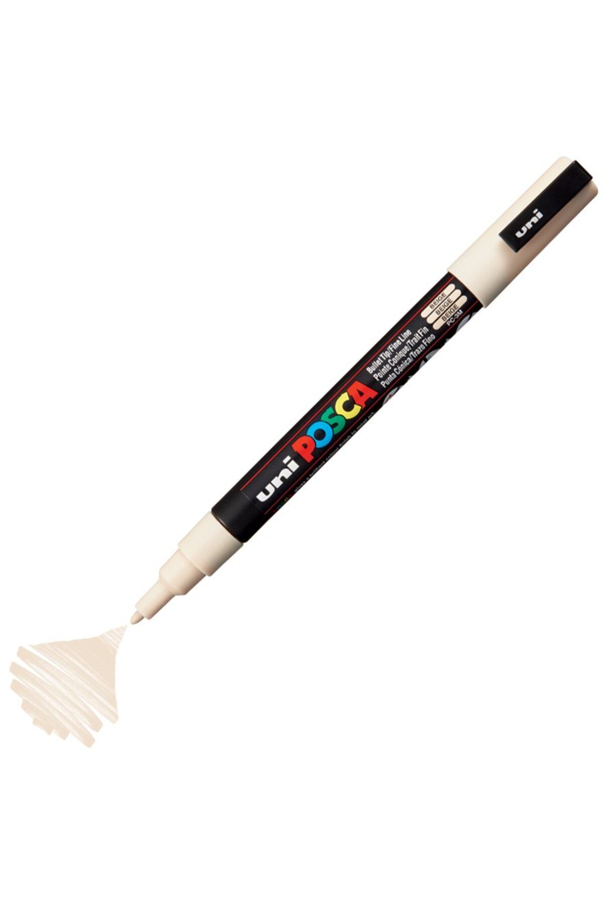 Uni Posca Marker Akrilik Boyama Kalemi PC-3M 0.9-1.3mm Bej
