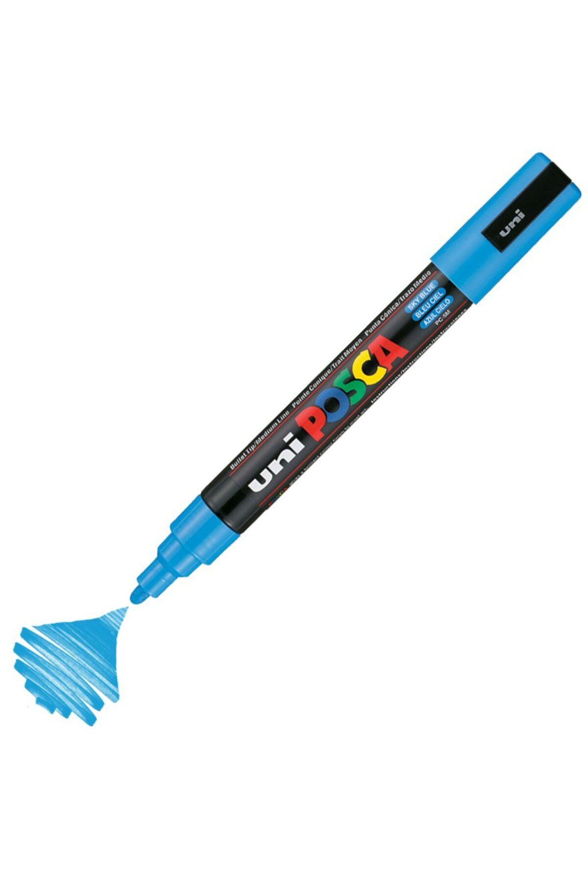 Uni Posca Marker Akrilik Boyama Kalemi PC-5M Medium 1.8-2.5mm Gök Mavisi