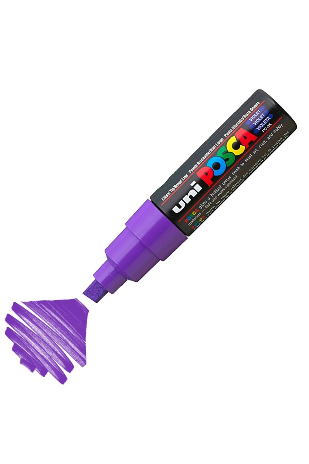 Uni Posca Marker Akrilik Boyama Kalemi Pc-8k Bold 8.0 Mm Mor