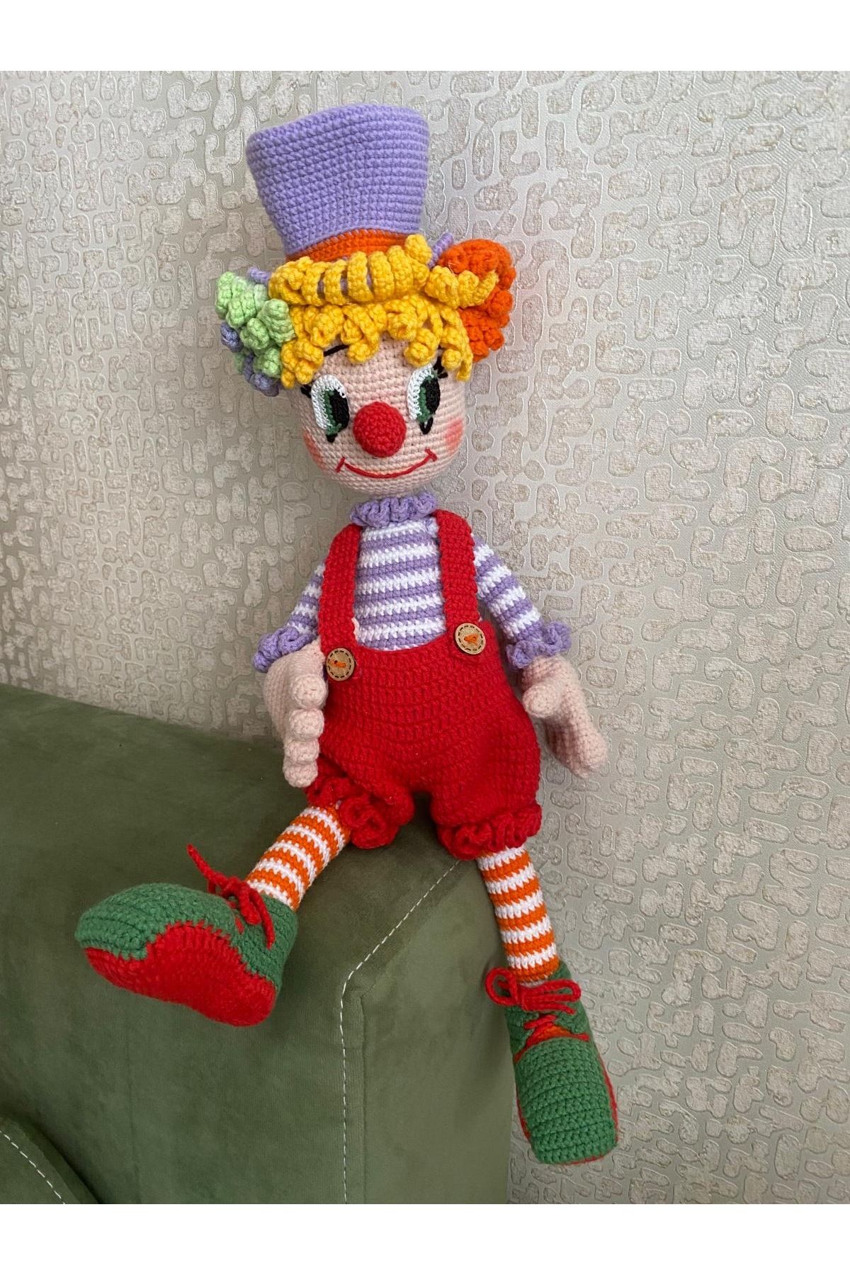 Butik Amigurumi El Yapımı Palyaço
