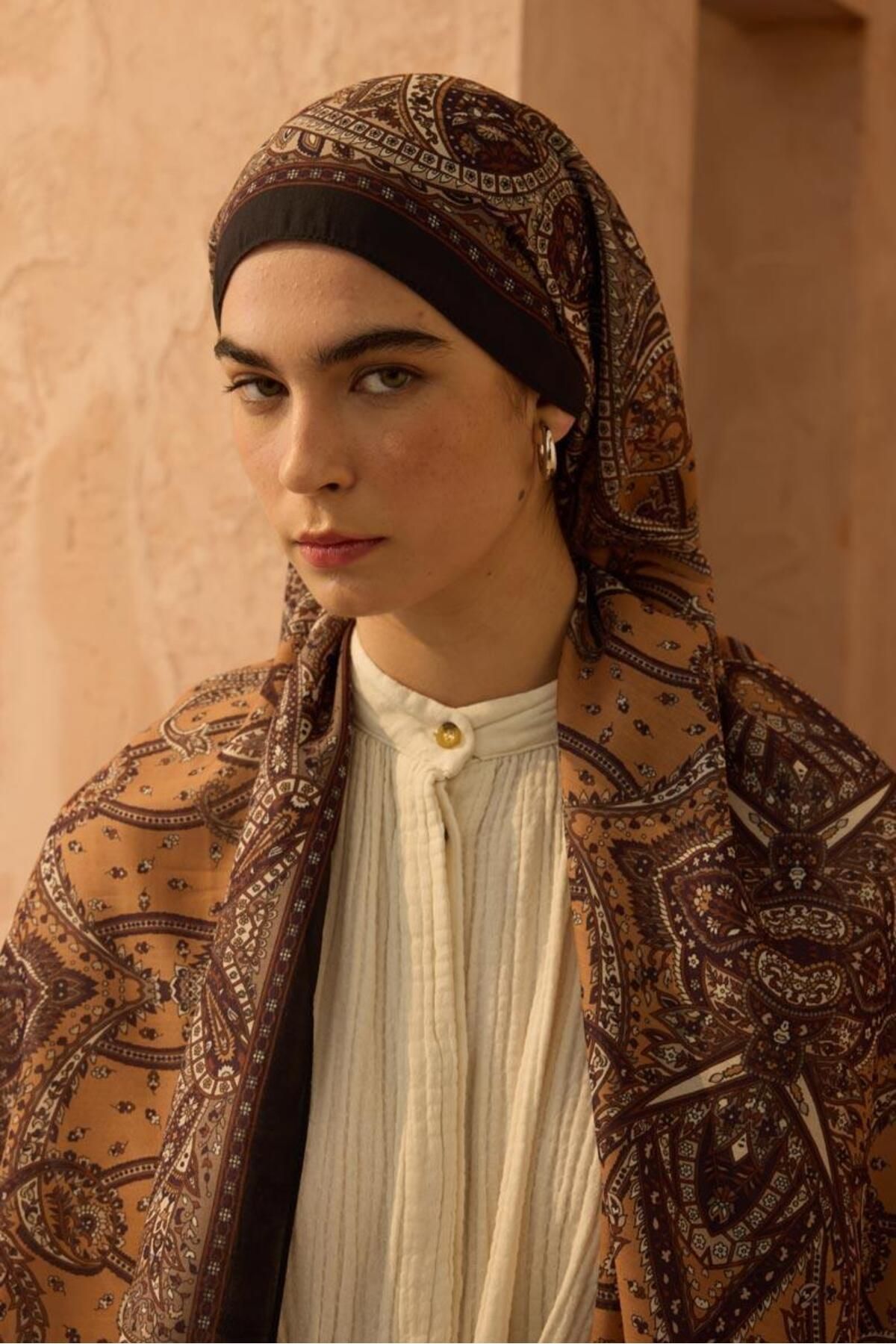 ALYOSHA FASHION Bohem Şal Safran