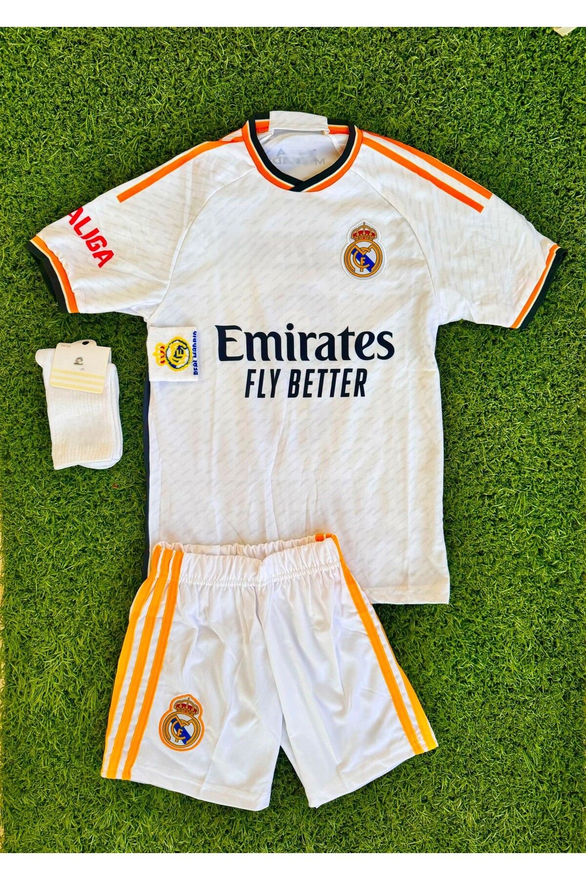 BARBITOS Real Madrid Benzema 2022/23 Sezon Çocuk Futbol Forması 4 lü set-zp03