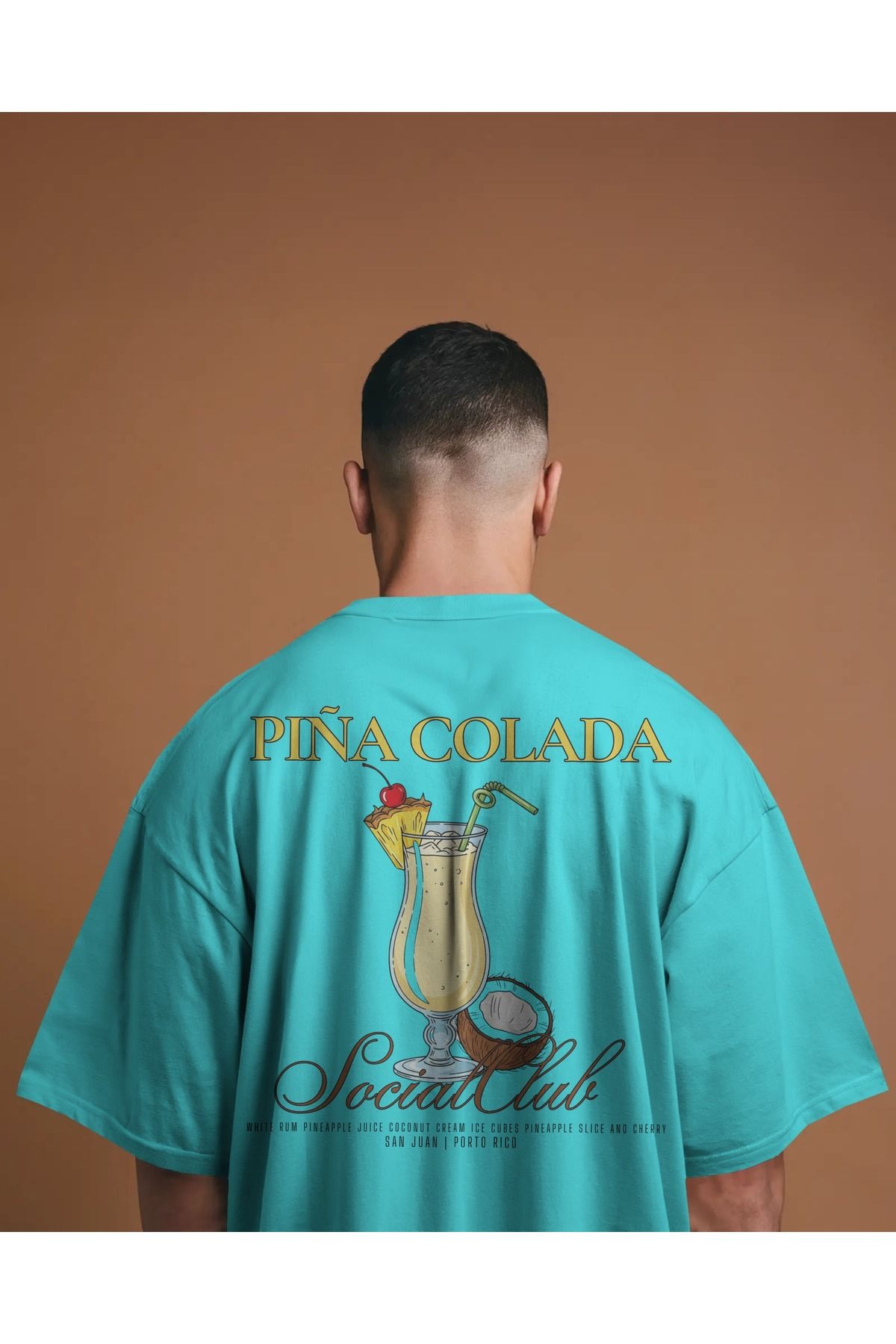 Etoile Studio Pina Colada - Oversize Tişört | Unisex Tişört | Rahat Kesim