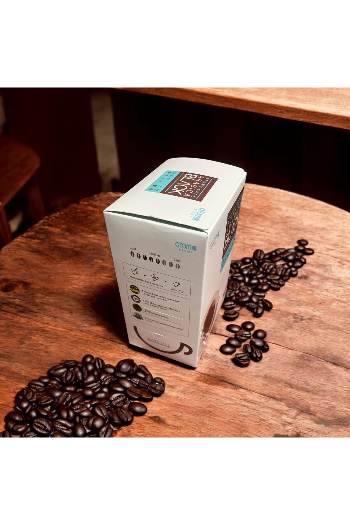 Atomy Cafe Arabica Black Hazır Kahve 128 gr - 80 Stick - %100