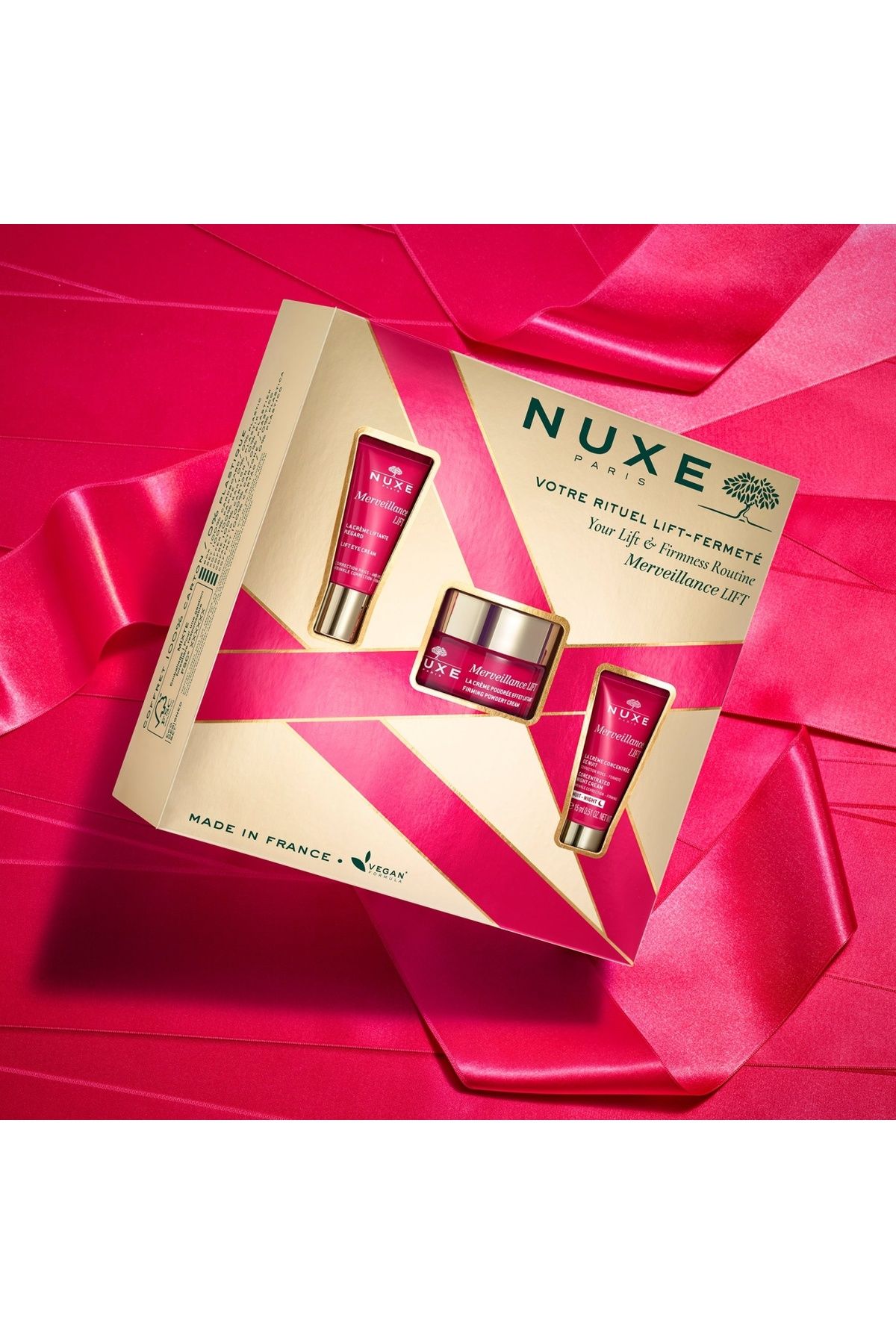 Nuxe-Set Merveillance: Cremă de față cu efect de lifting 50 ml Cremă de ochi 15 ml, Cremă de noapte 15 ml 2